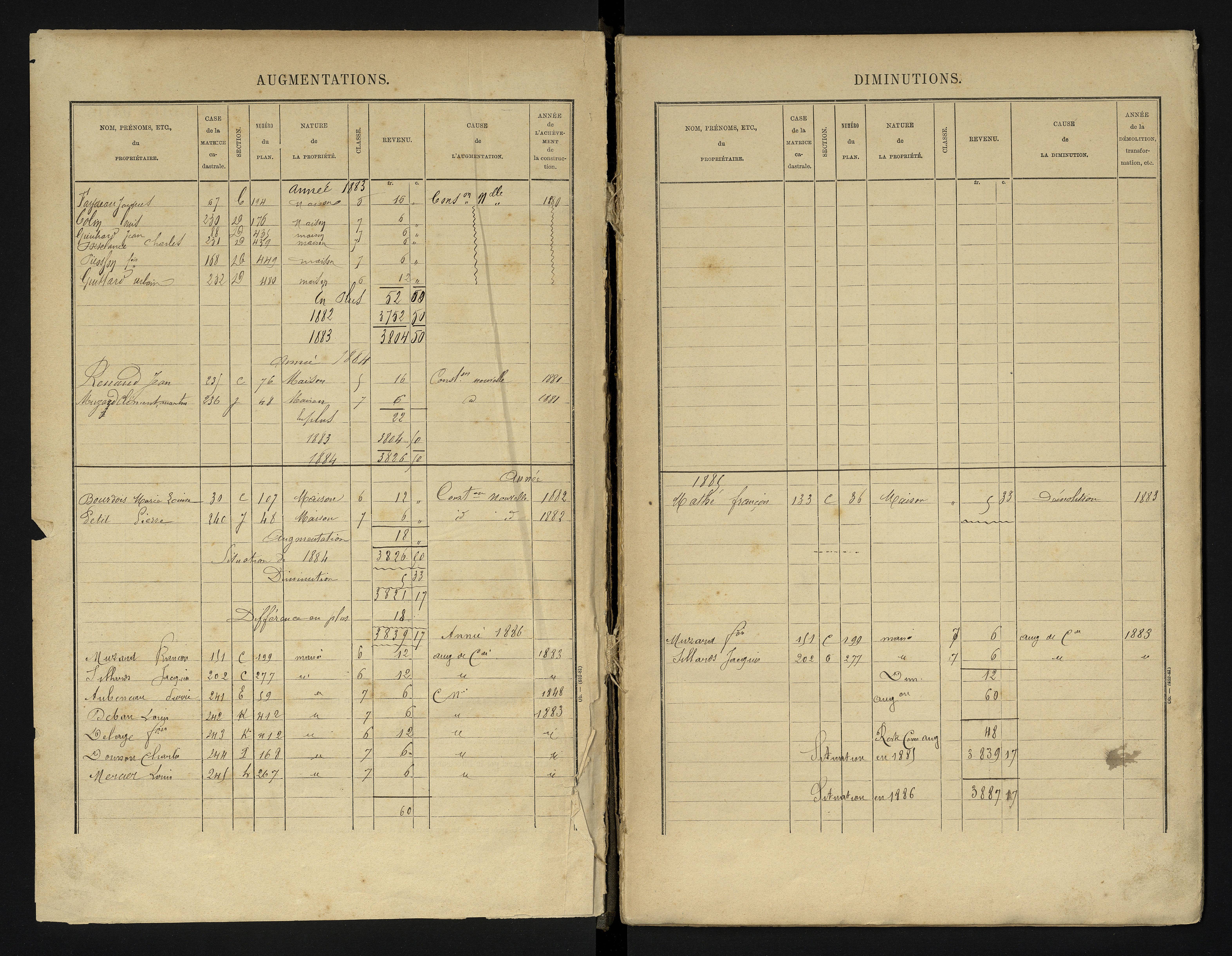 Bouresse - FRAD086_cadastre Cases 1-304 