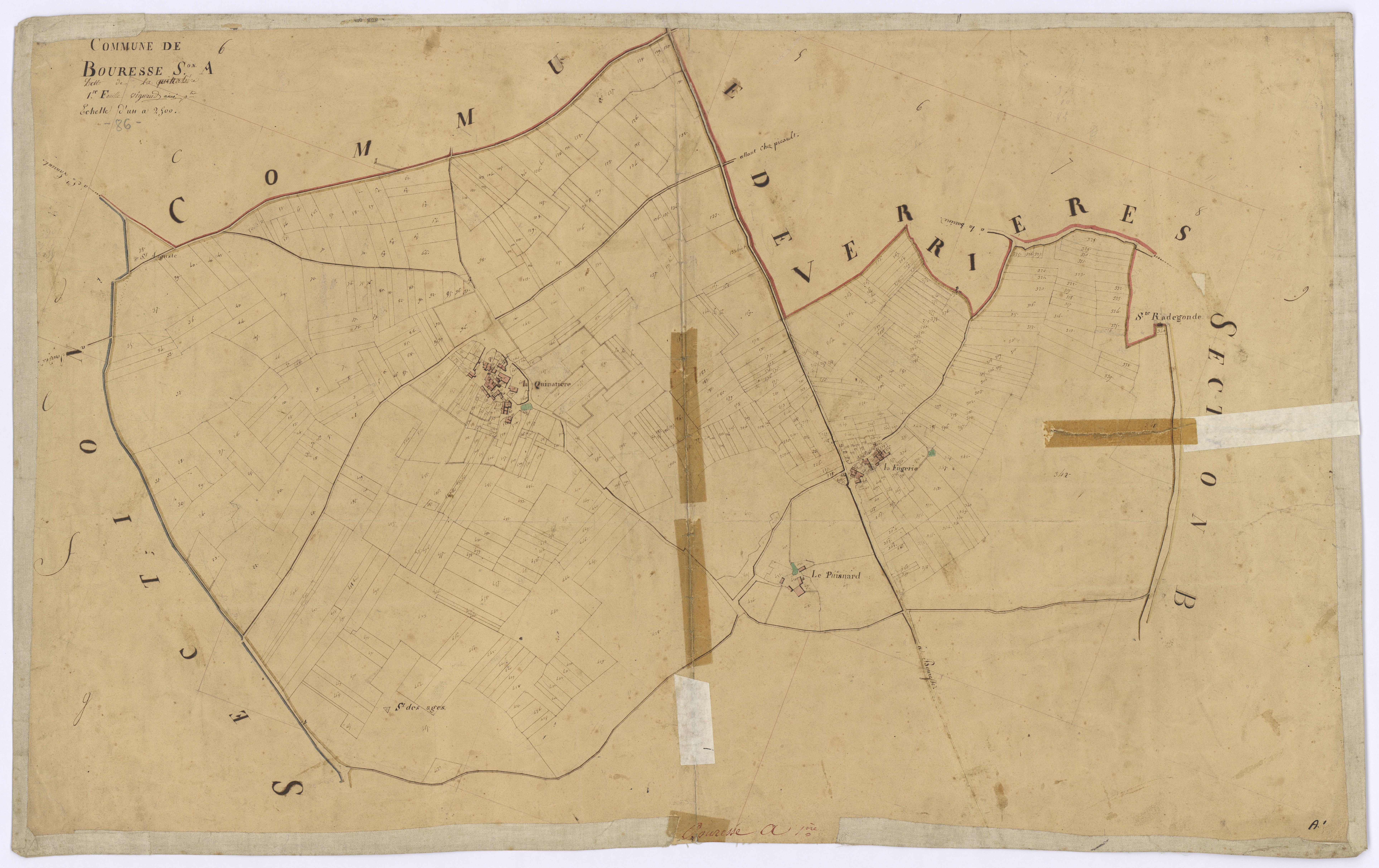 Bouresse - FRAD086_cadastre Plans 