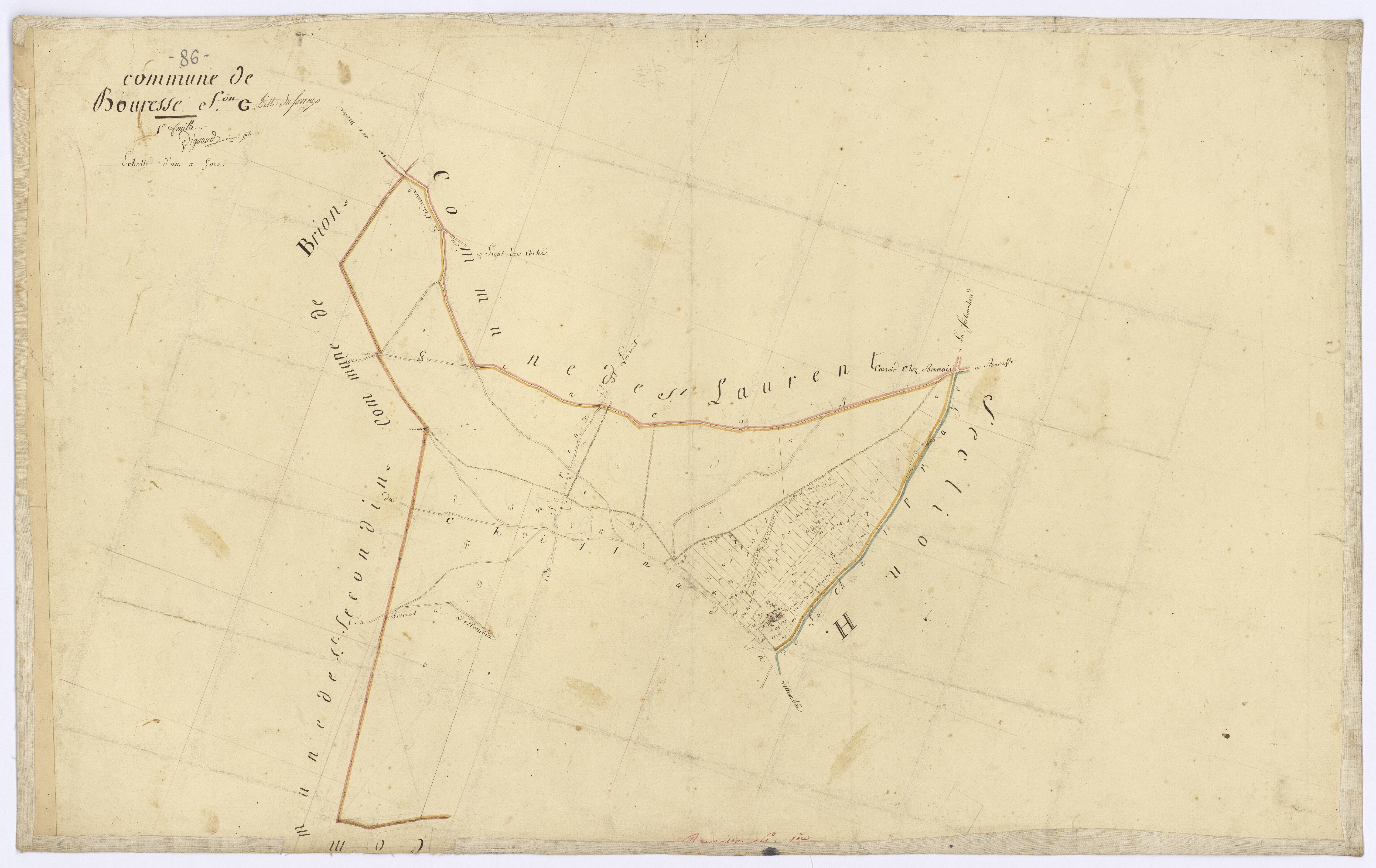 Bouresse - FRAD086_cadastre Plans 
