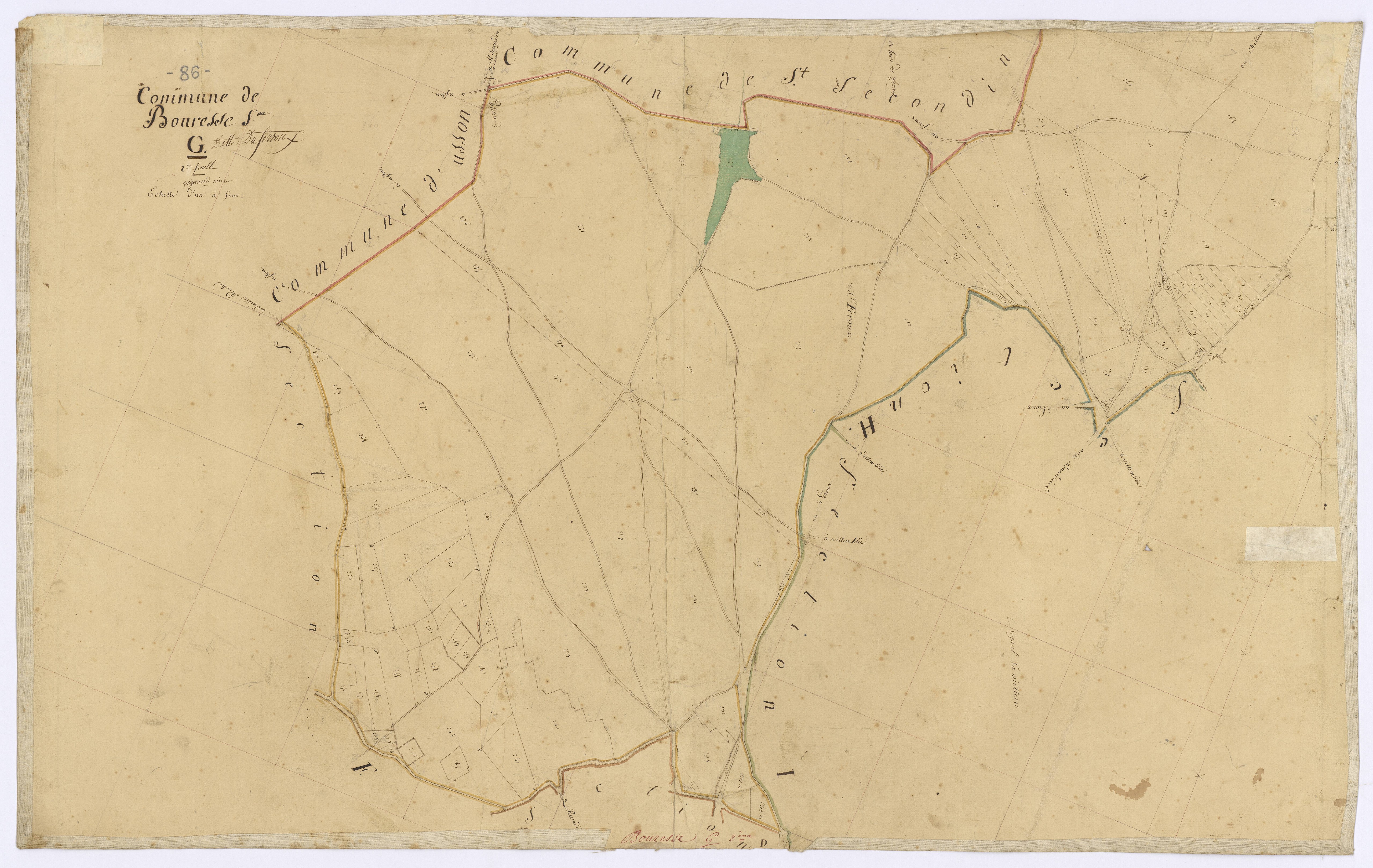 Bouresse - FRAD086_cadastre Plans 