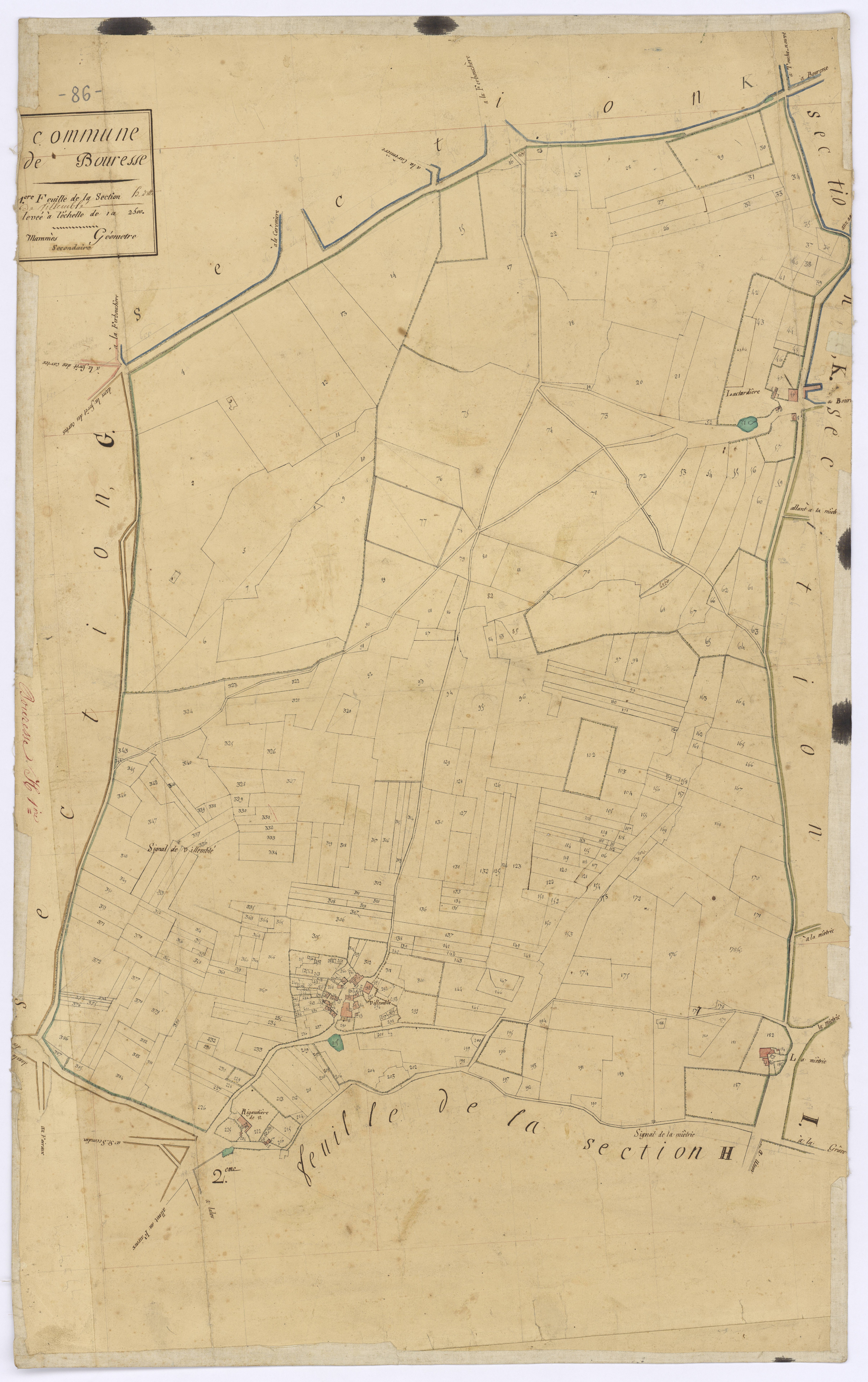 Bouresse - FRAD086_cadastre Plans 