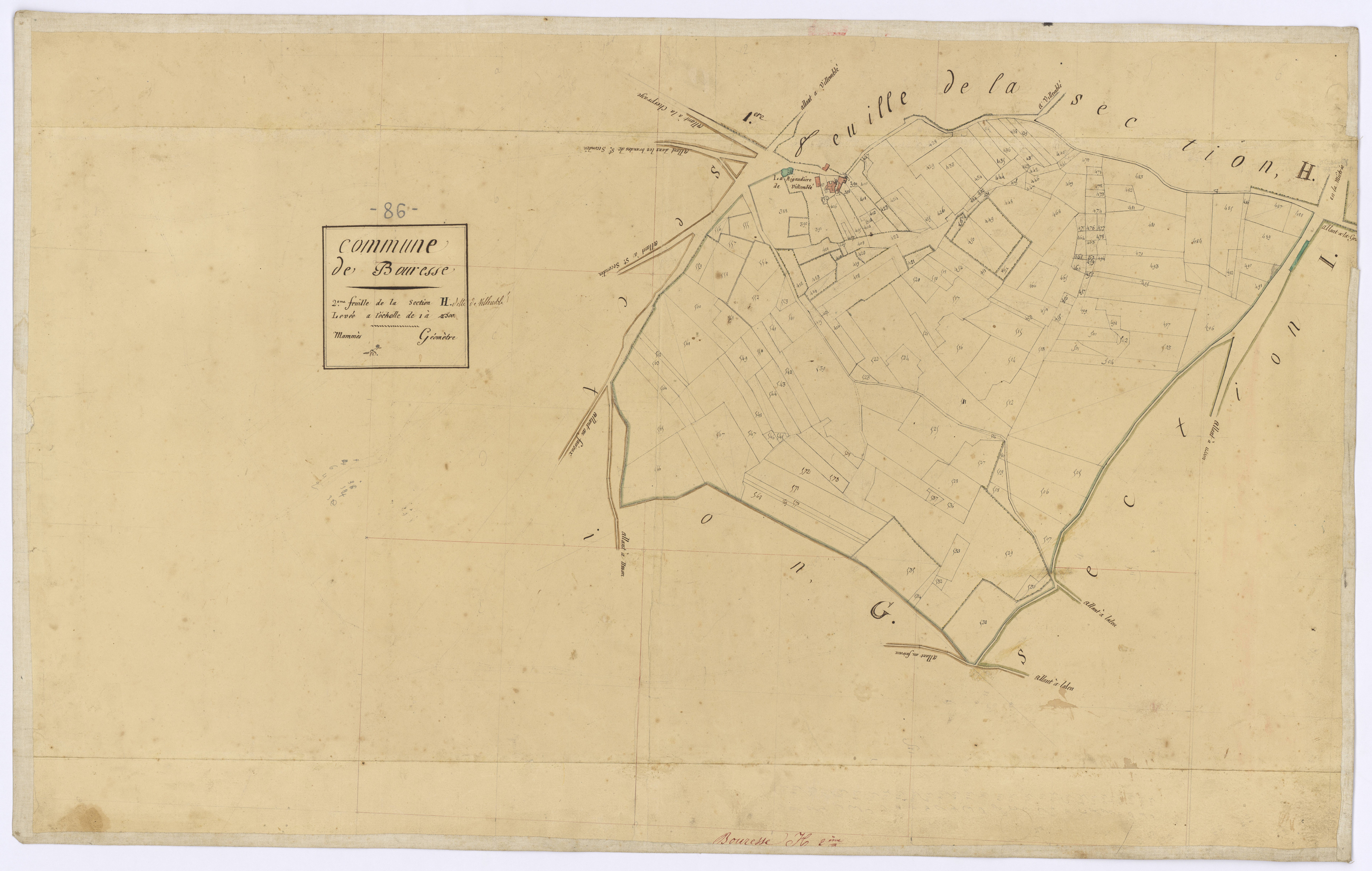 Bouresse - FRAD086_cadastre Plans 
