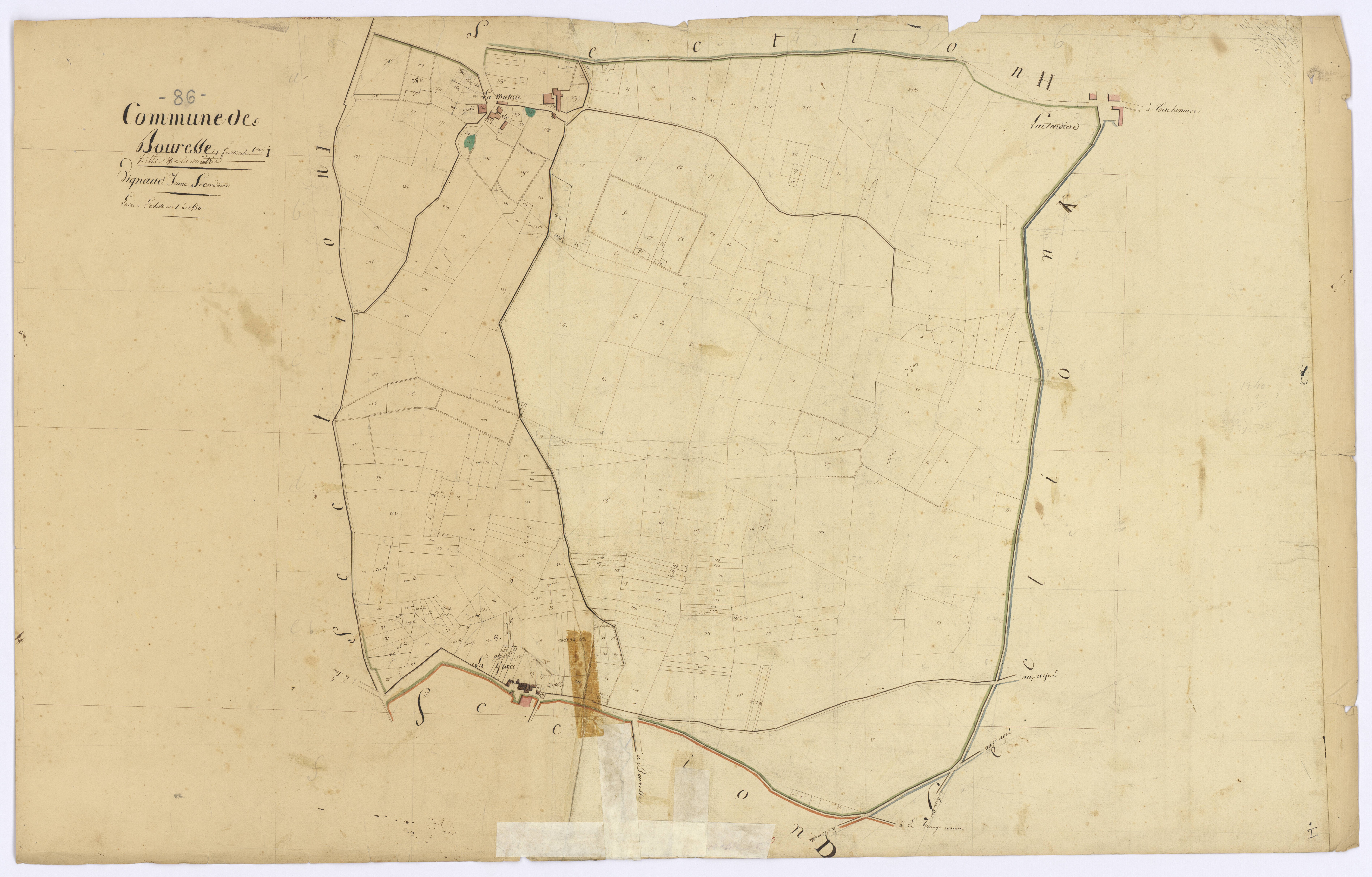 Bouresse - FRAD086_cadastre Plans 