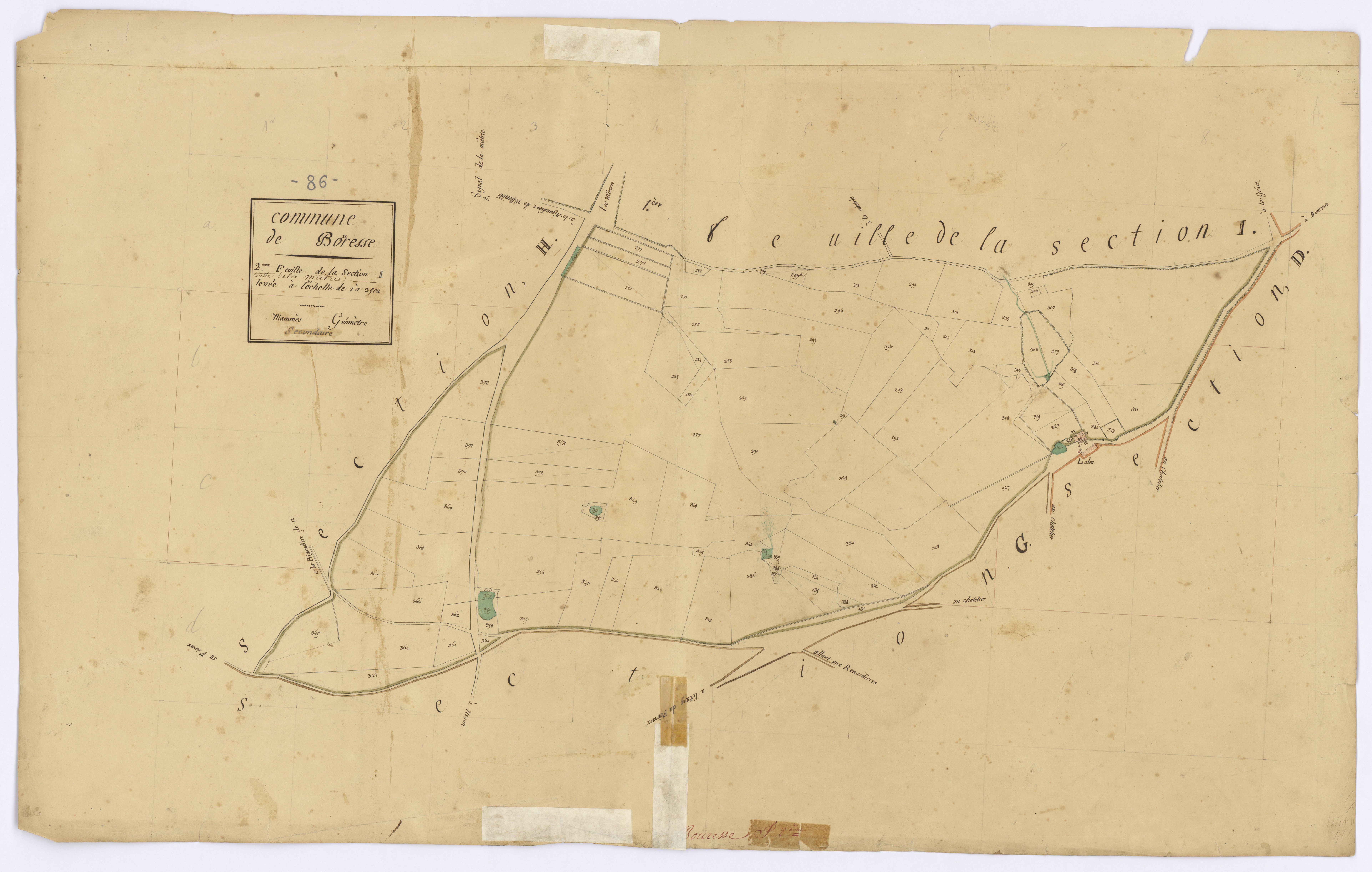 Bouresse - FRAD086_cadastre Plans 
