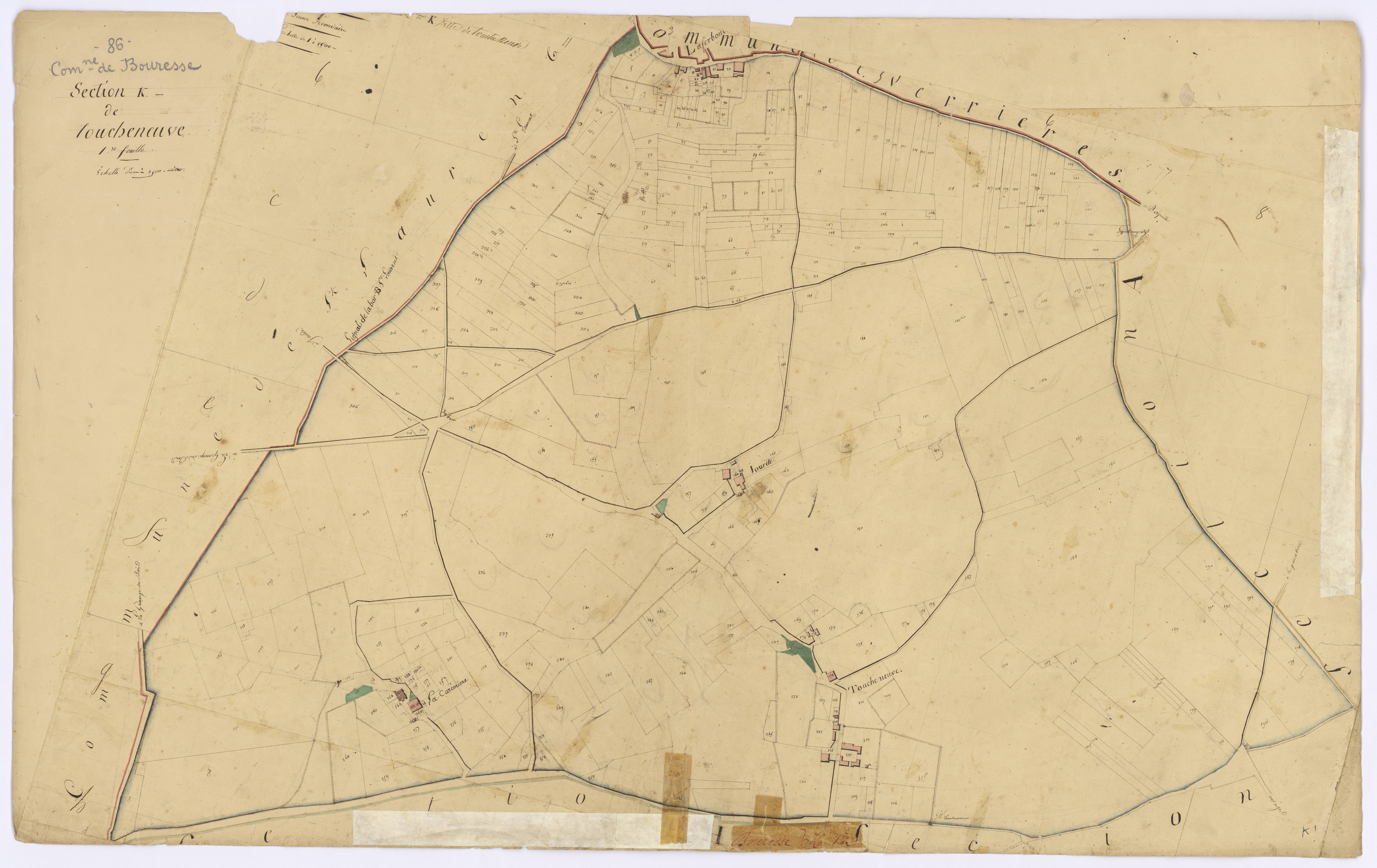 Bouresse - FRAD086_cadastre Plans 