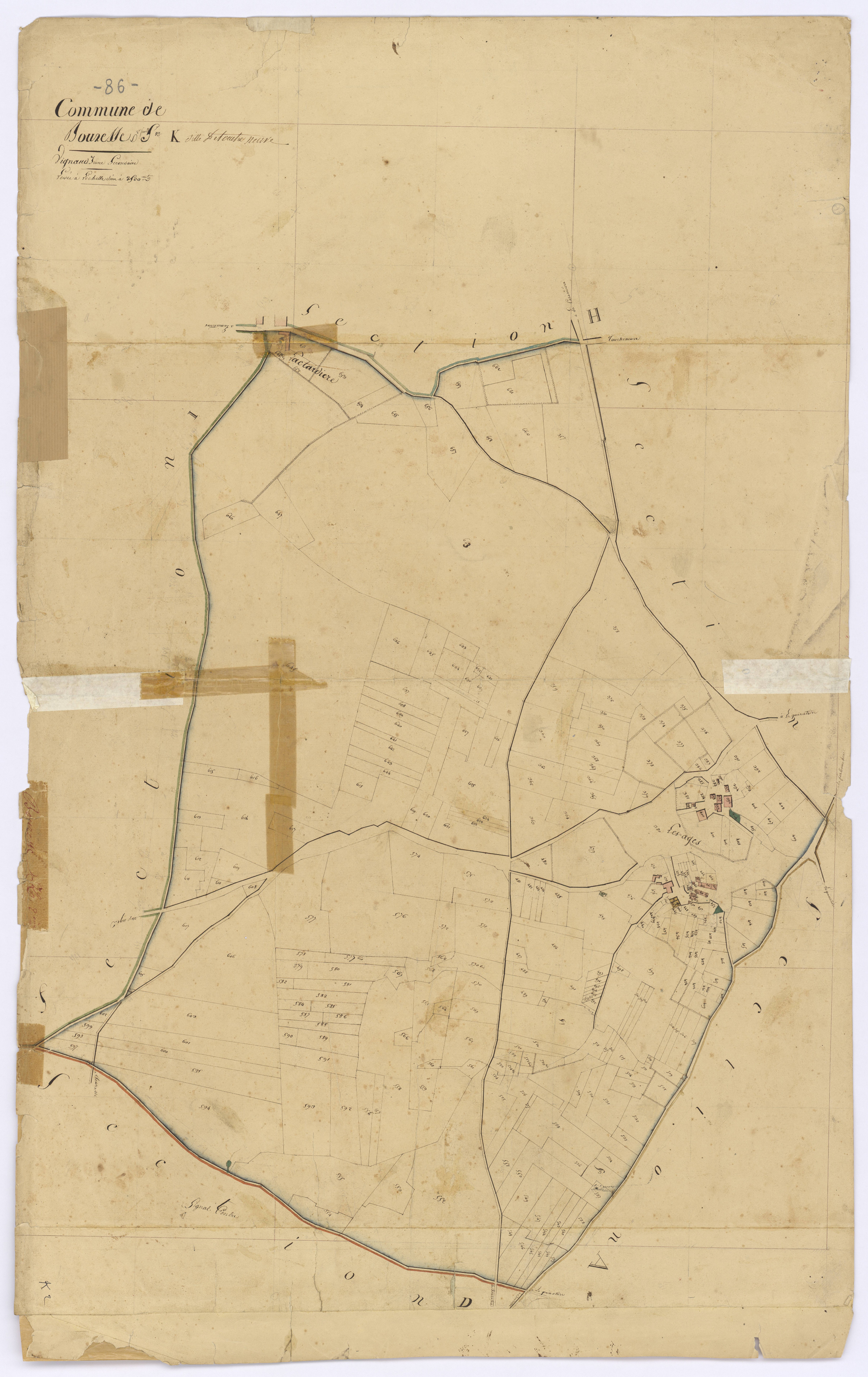 Bouresse - FRAD086_cadastre Plans 