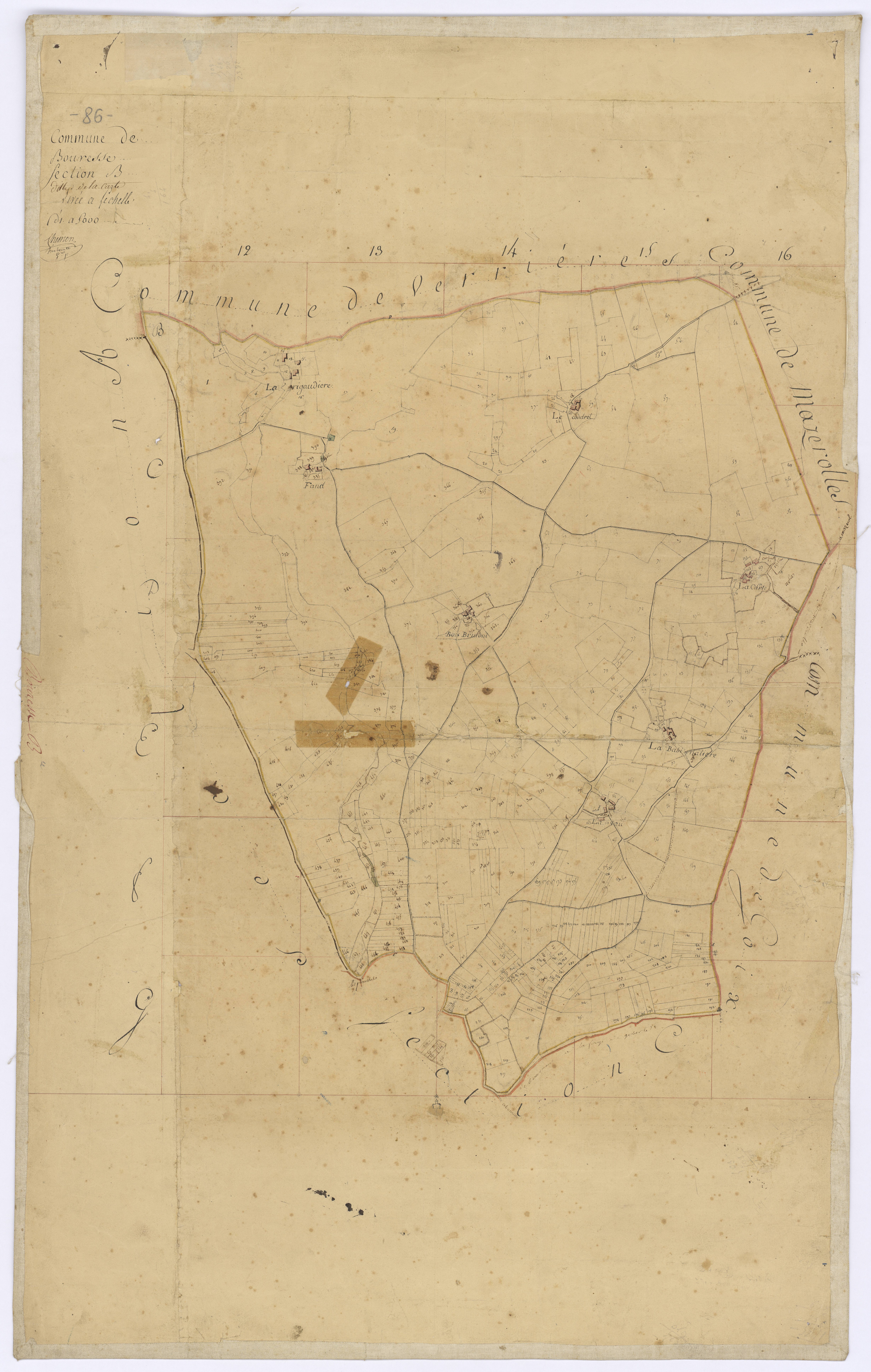 Bouresse - FRAD086_cadastre Plans 