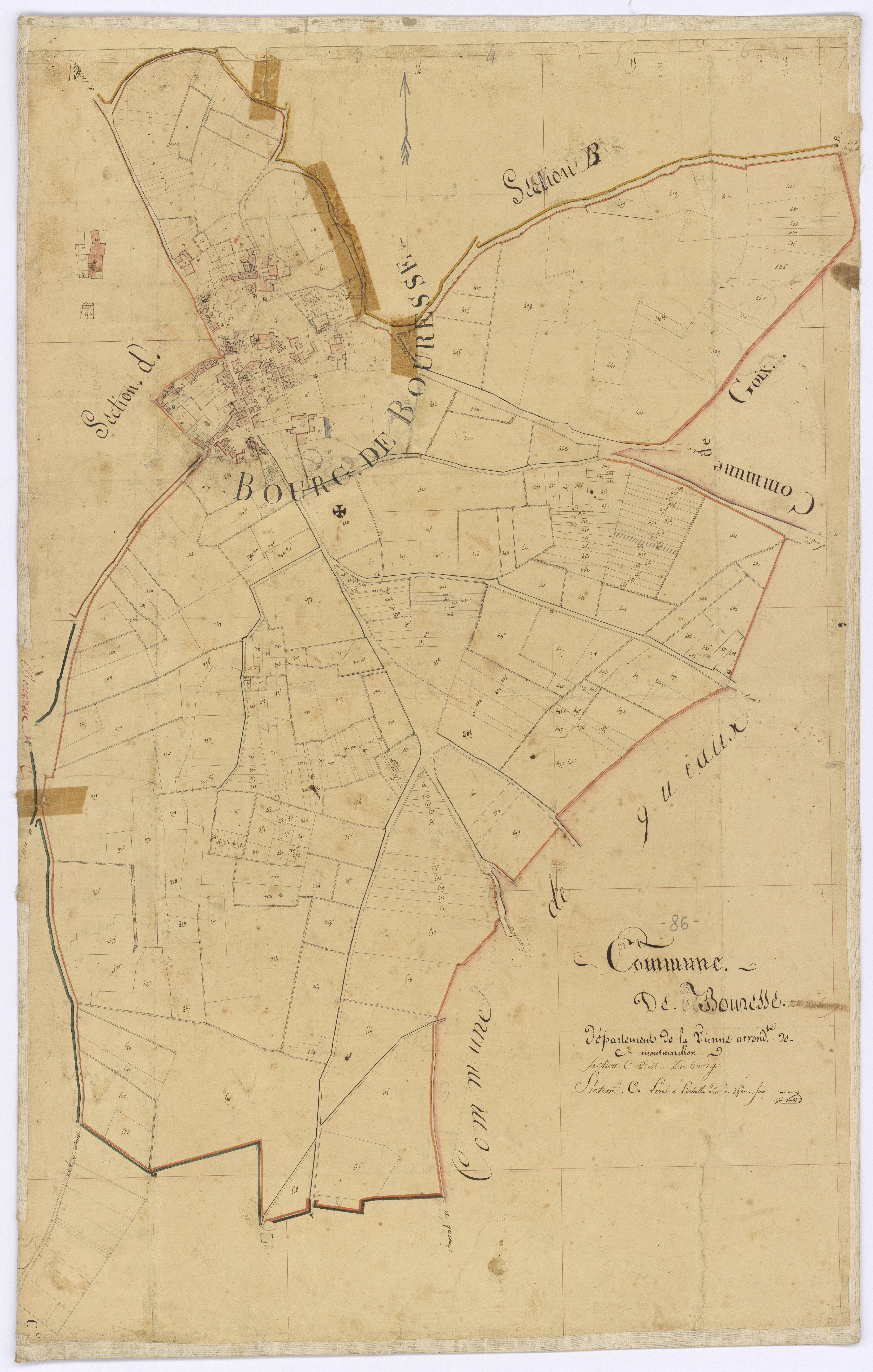 Bouresse - FRAD086_cadastre Plans 