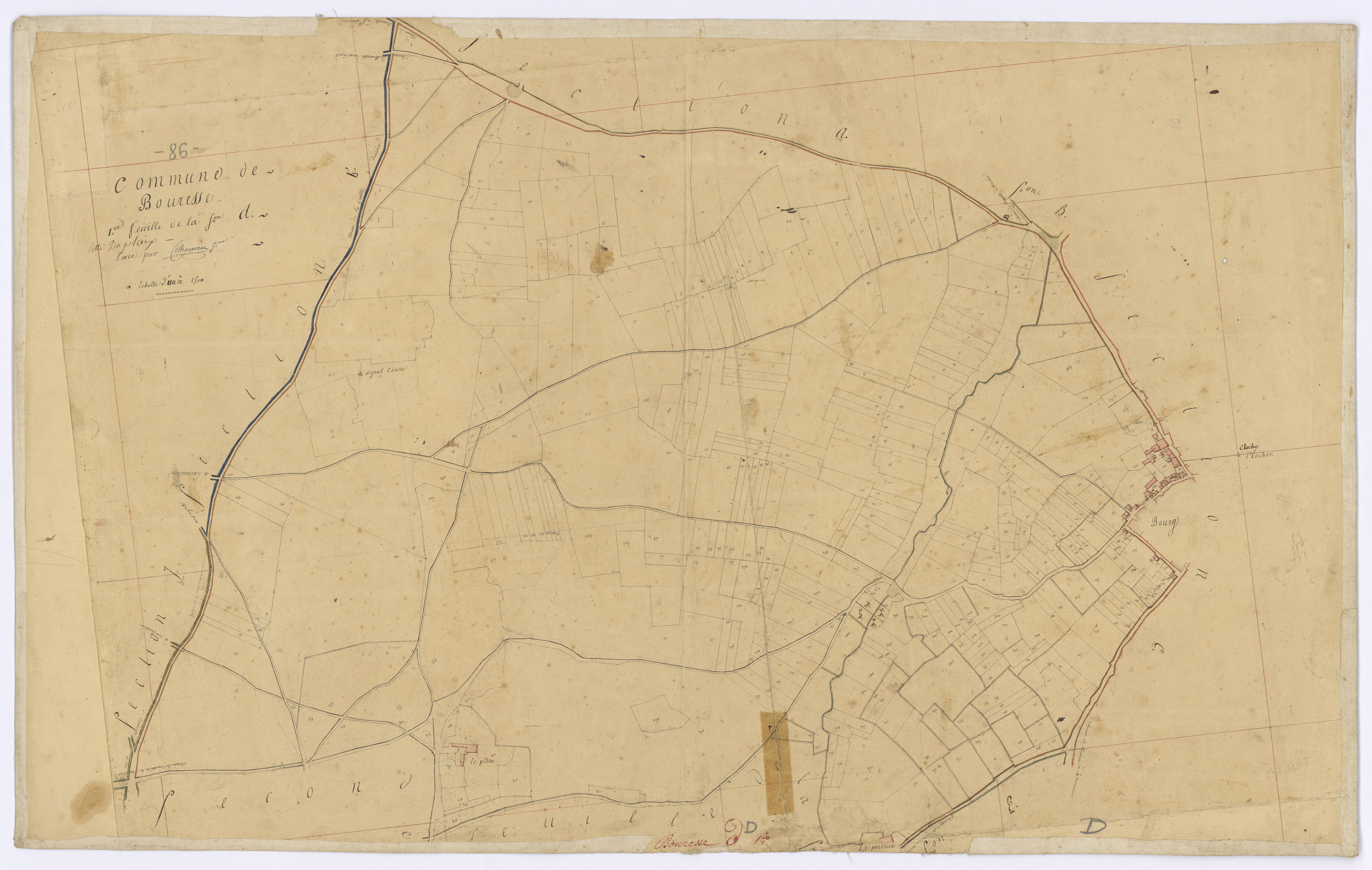 Bouresse - FRAD086_cadastre Plans 