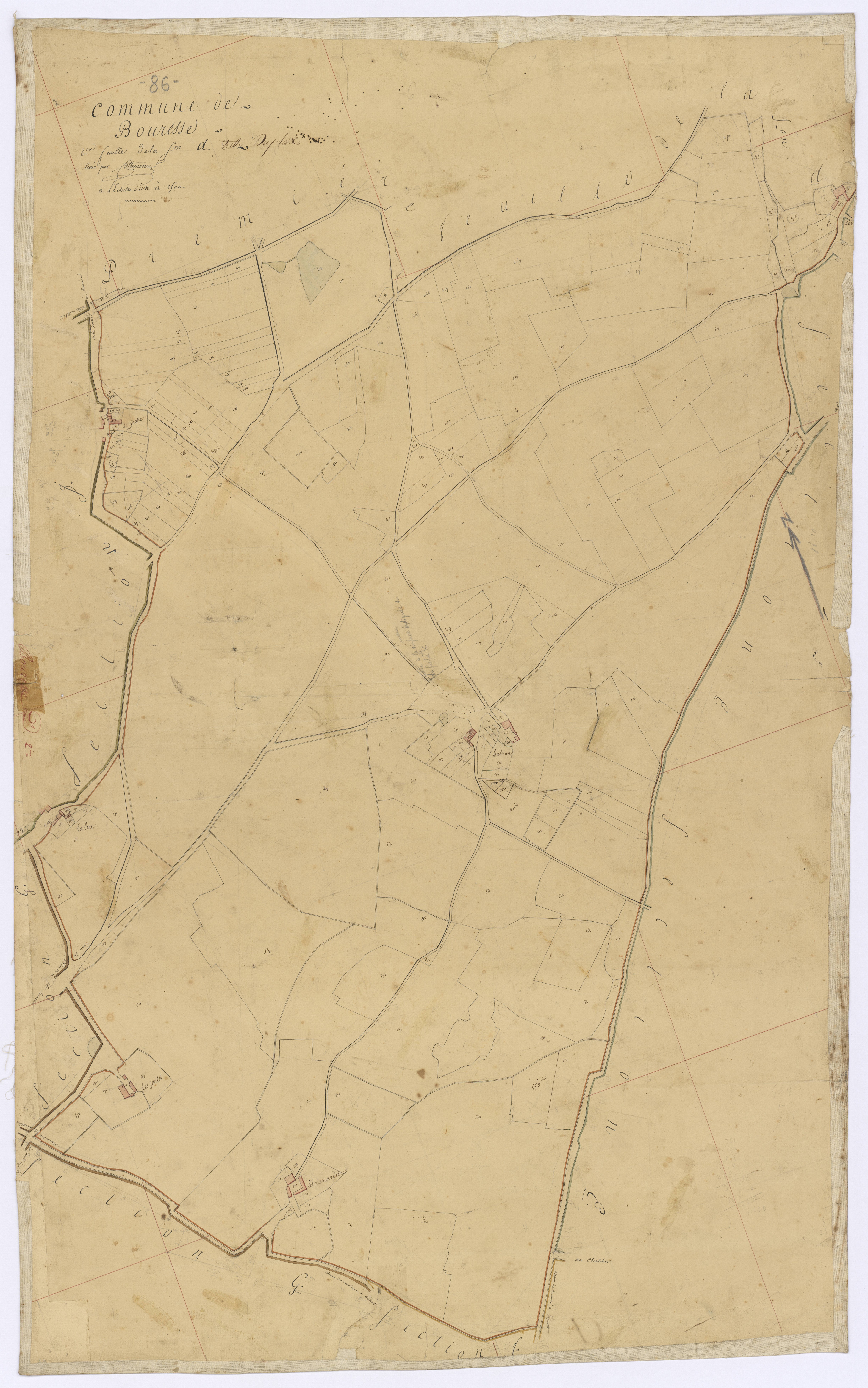 Bouresse - FRAD086_cadastre Plans 