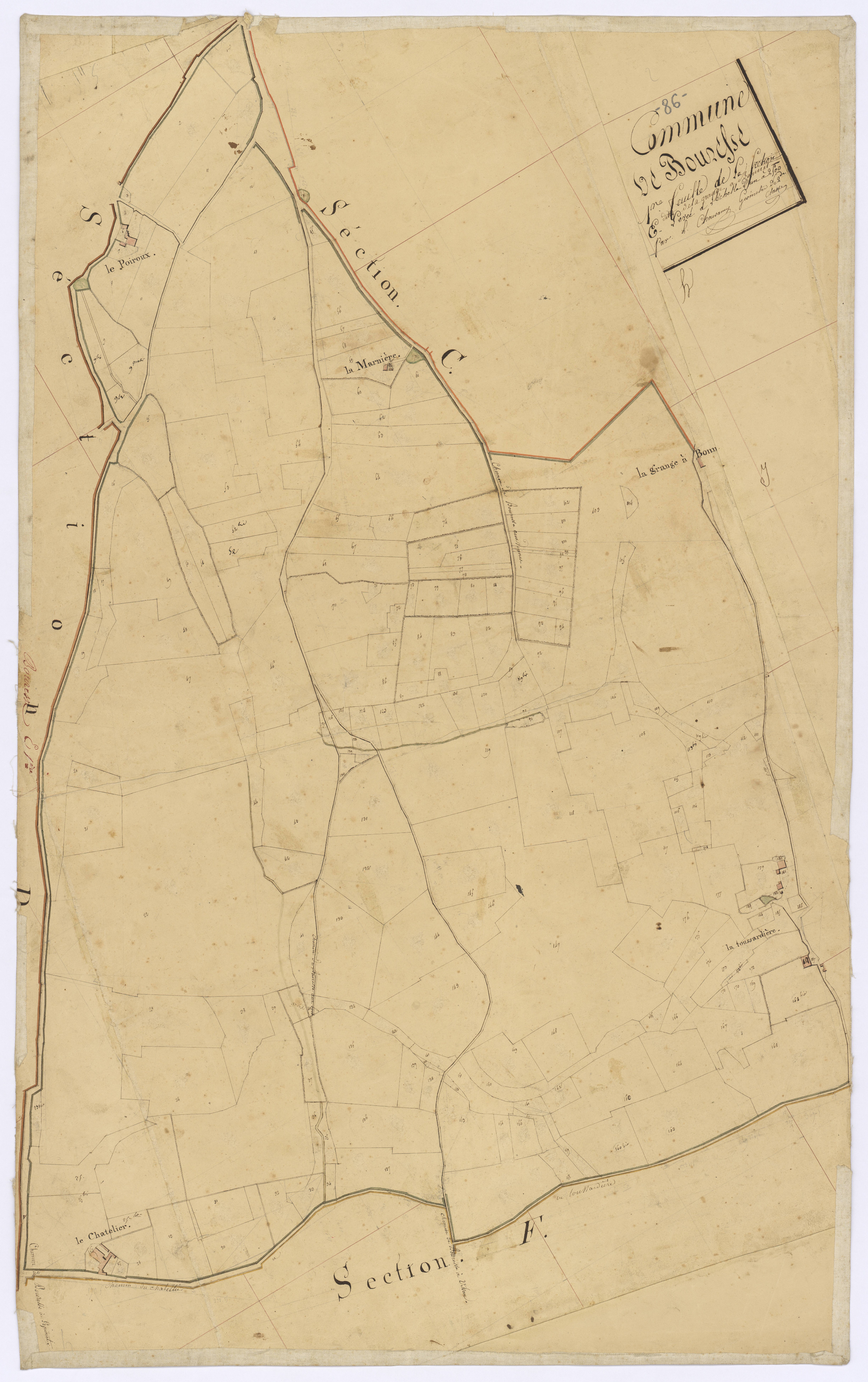Bouresse - FRAD086_cadastre Plans 
