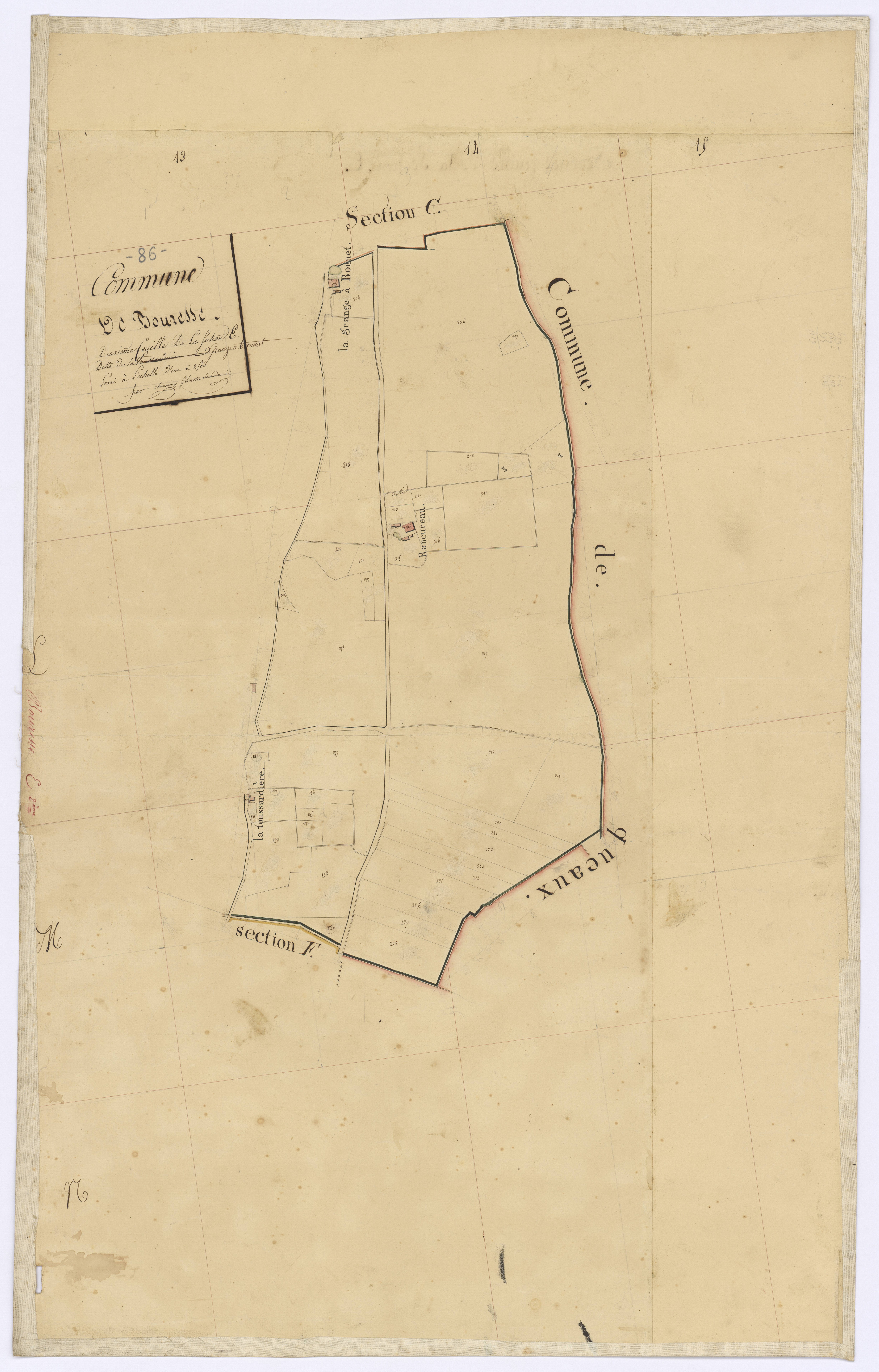 Bouresse - FRAD086_cadastre Plans 