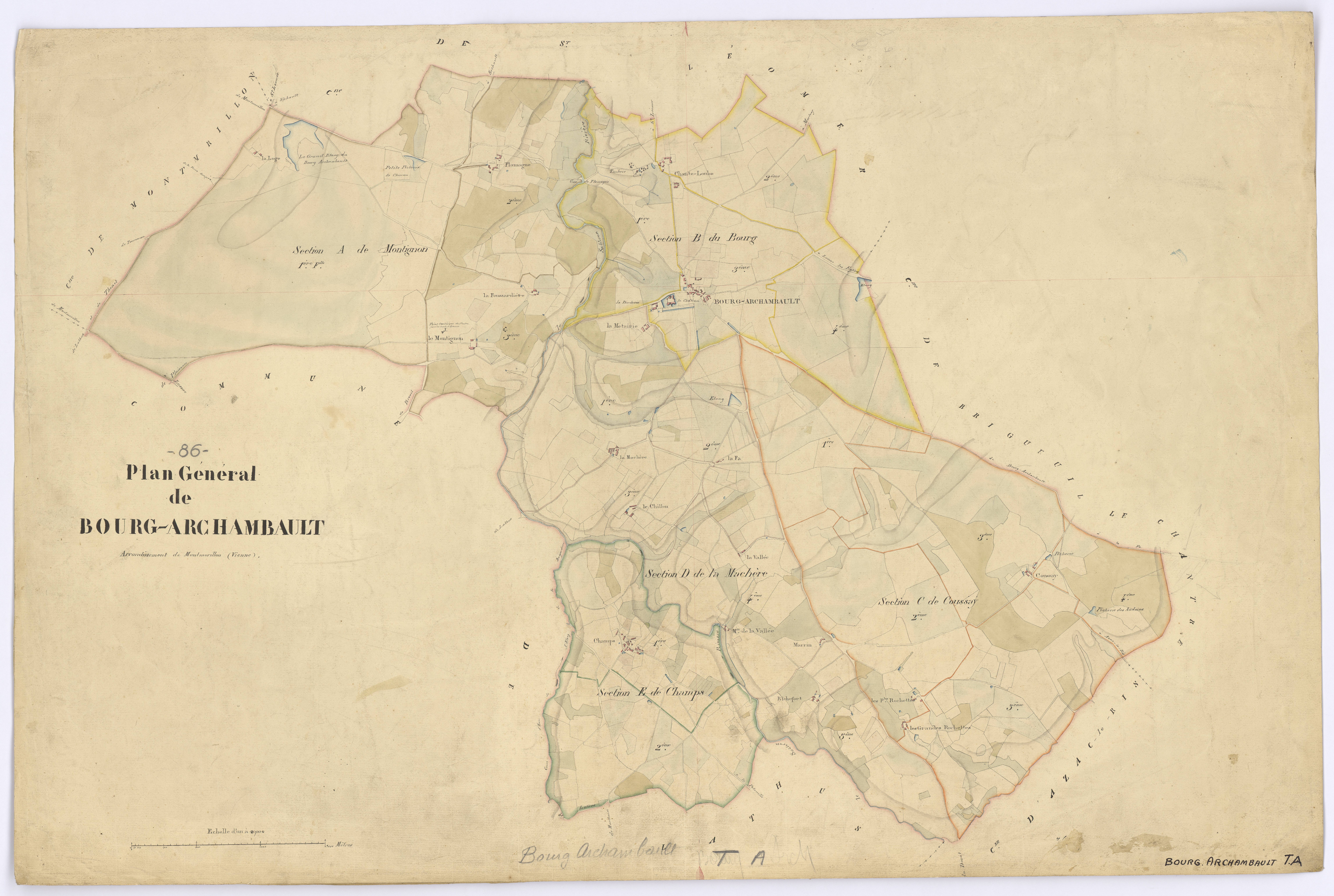 Bourg-Archambault - FRAD086_cadastre Plans 