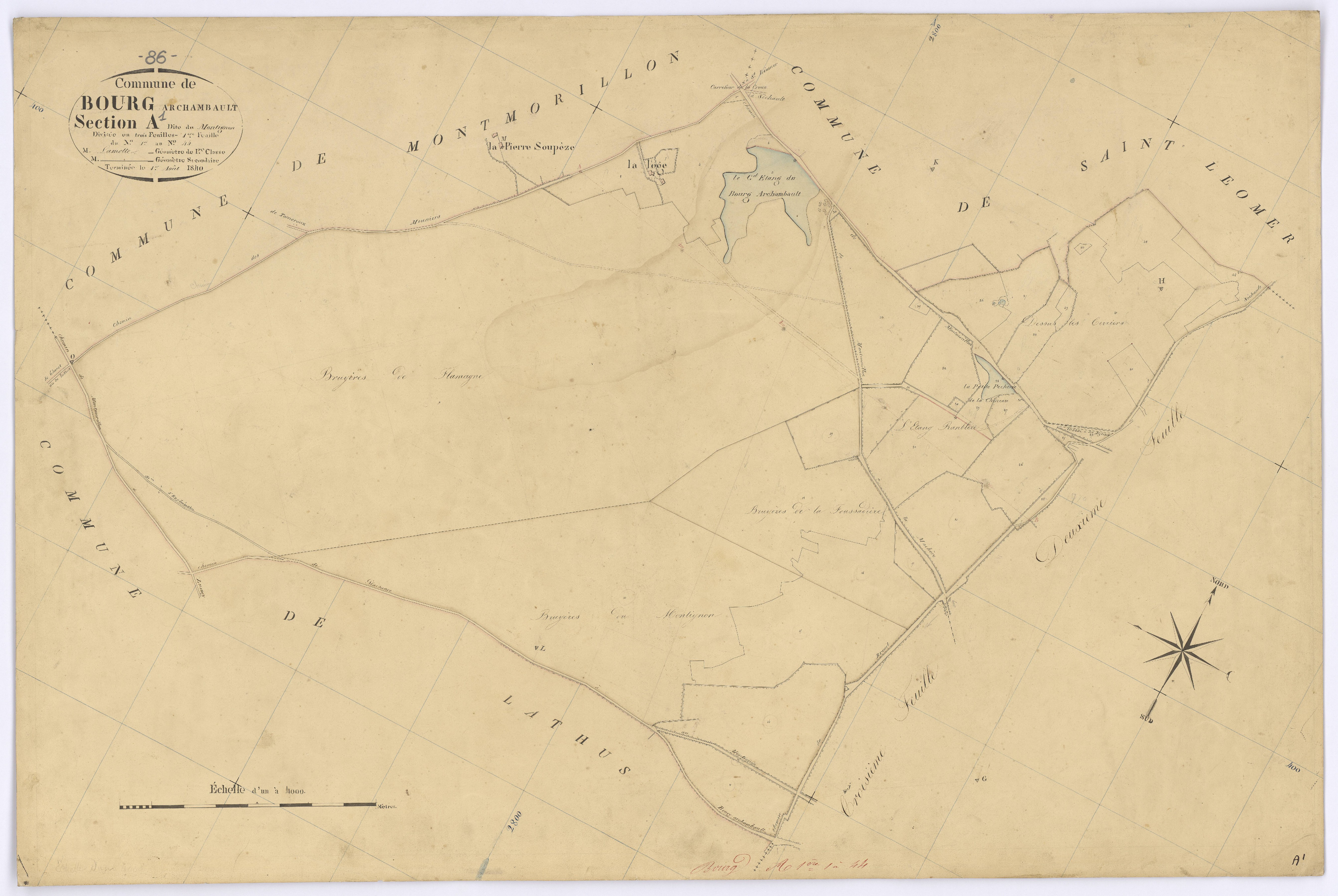 Bourg-Archambault - FRAD086_cadastre Plans 