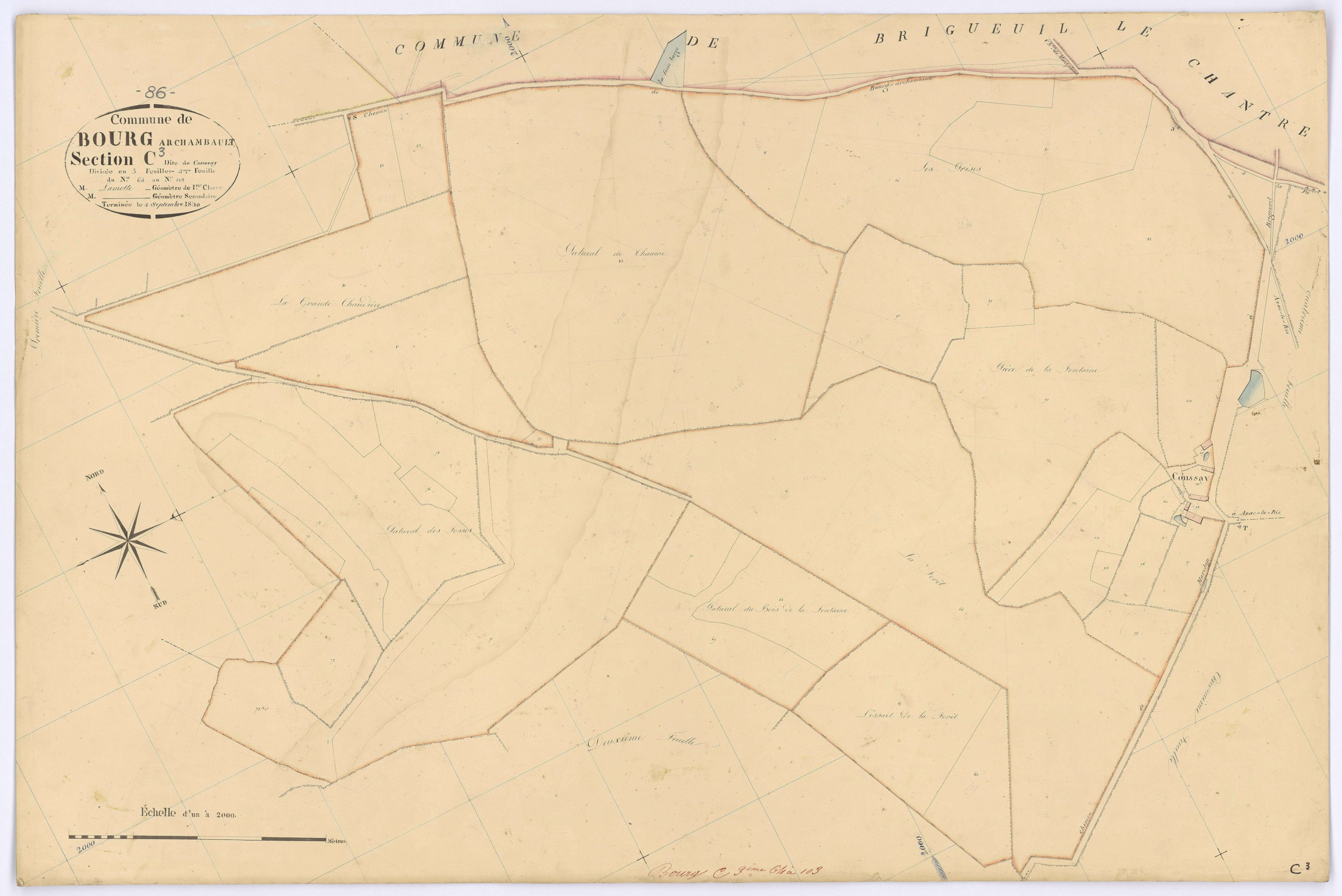 Bourg-Archambault - FRAD086_cadastre Plans 