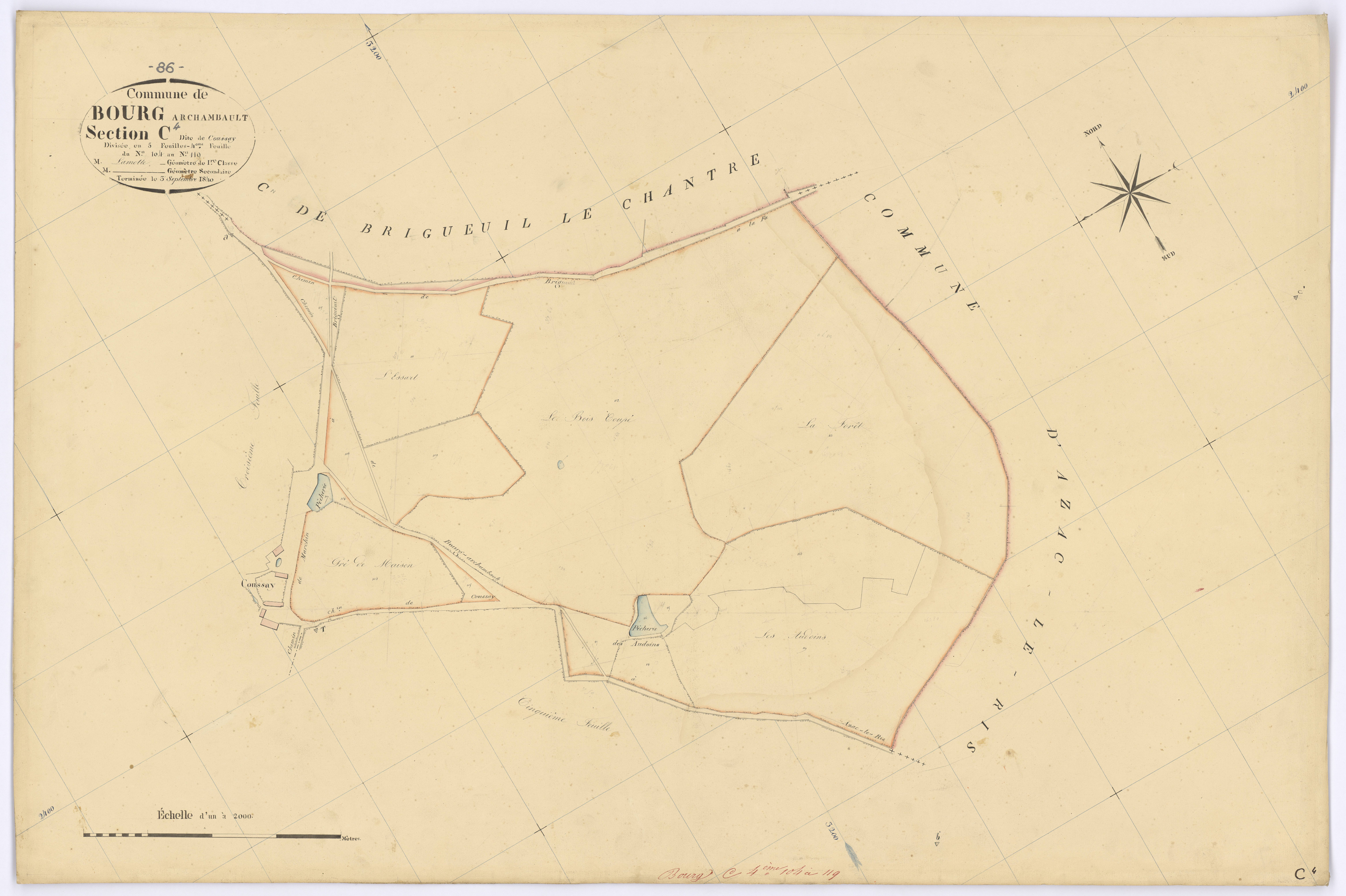 Bourg-Archambault - FRAD086_cadastre Plans 