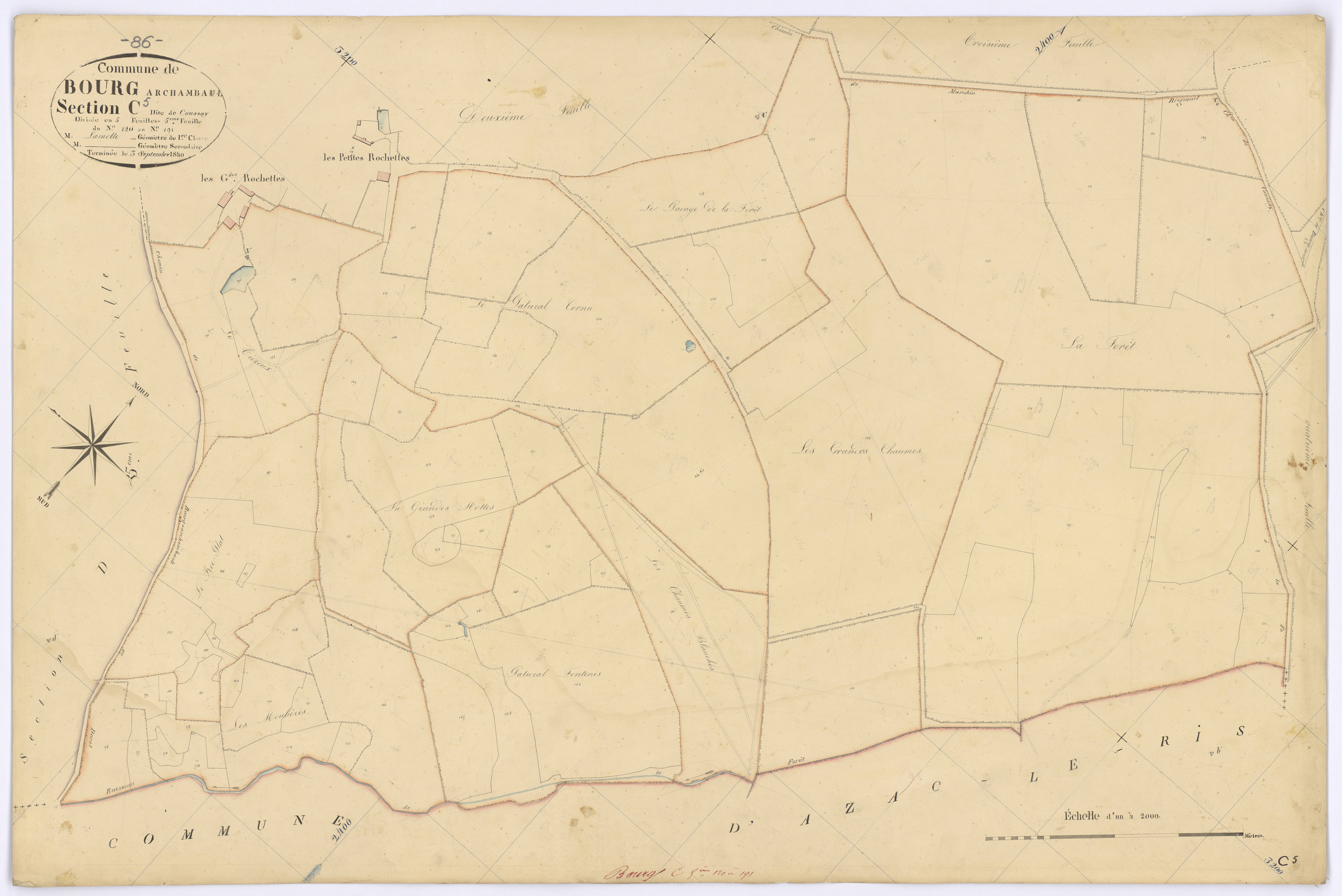 Bourg-Archambault - FRAD086_cadastre Plans 