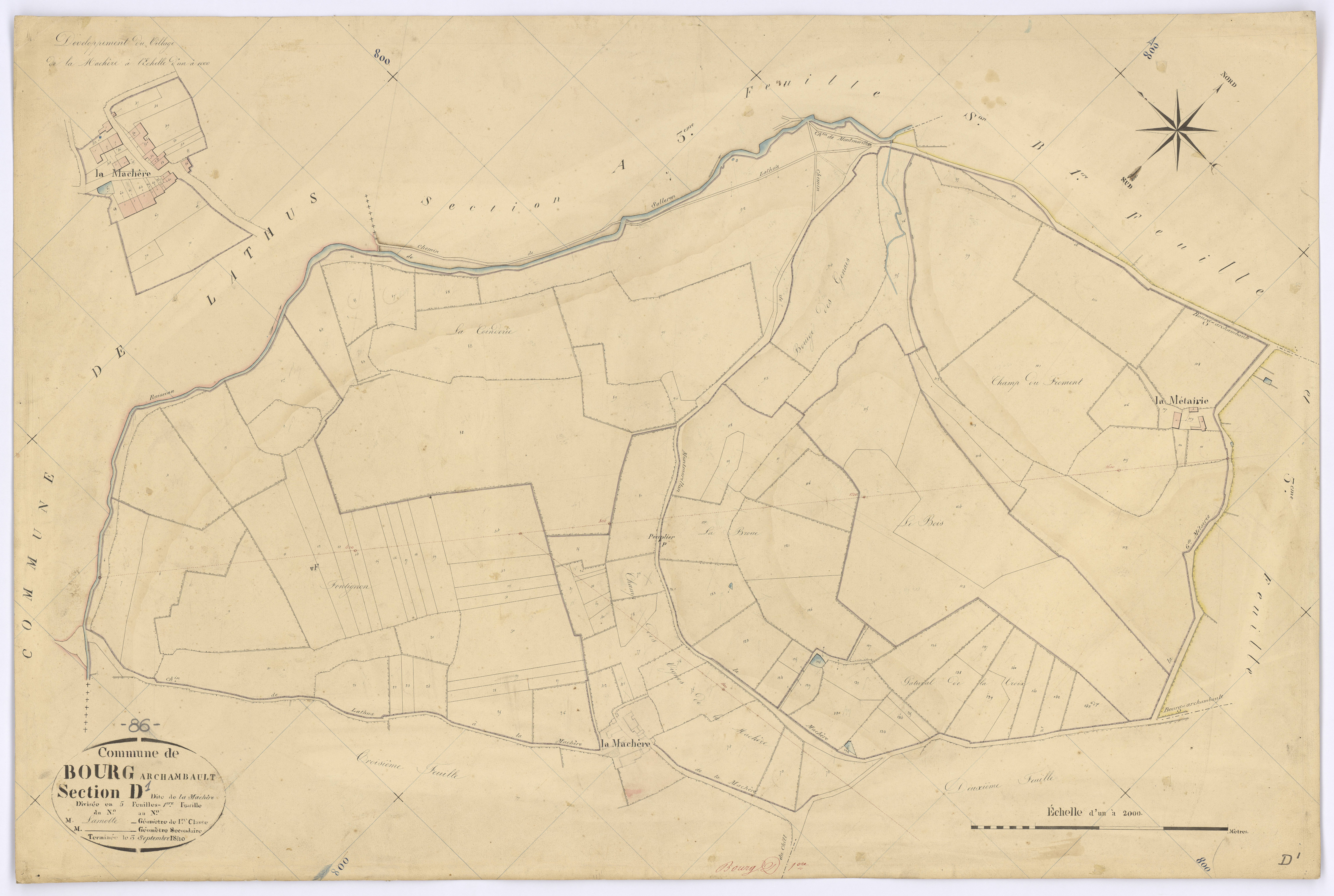 Bourg-Archambault - FRAD086_cadastre Plans 