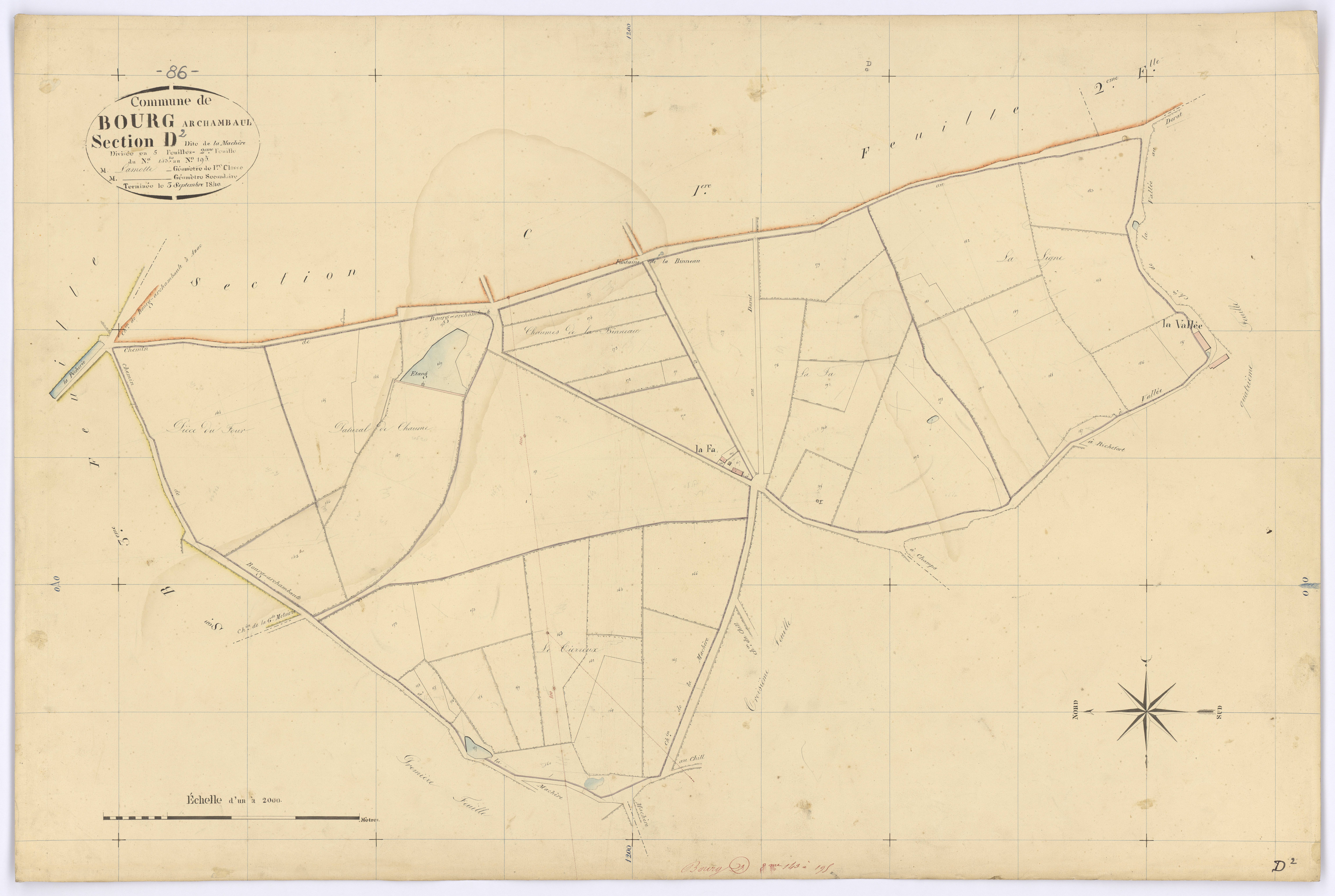 Bourg-Archambault - FRAD086_cadastre Plans 