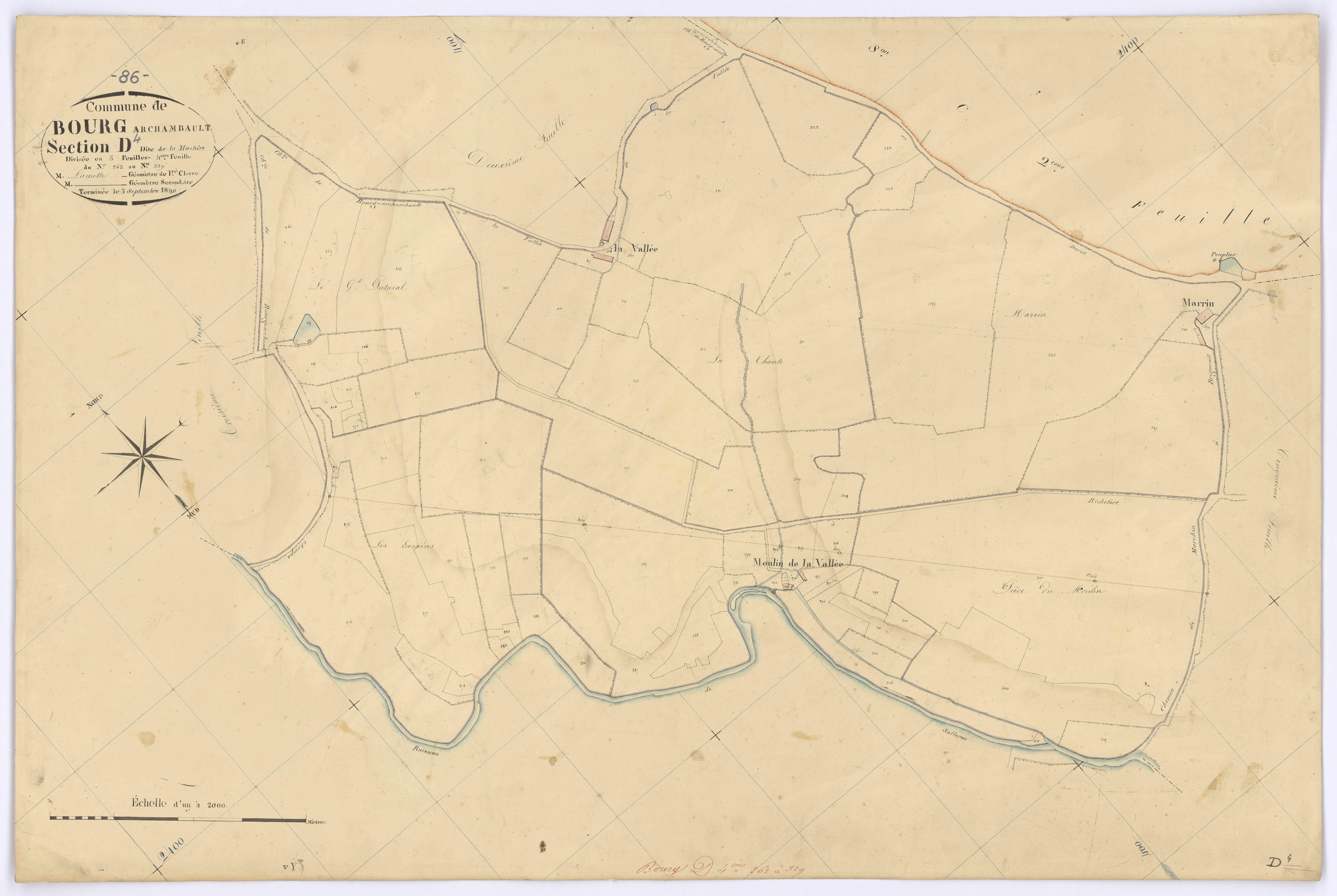 Bourg-Archambault - FRAD086_cadastre Plans 