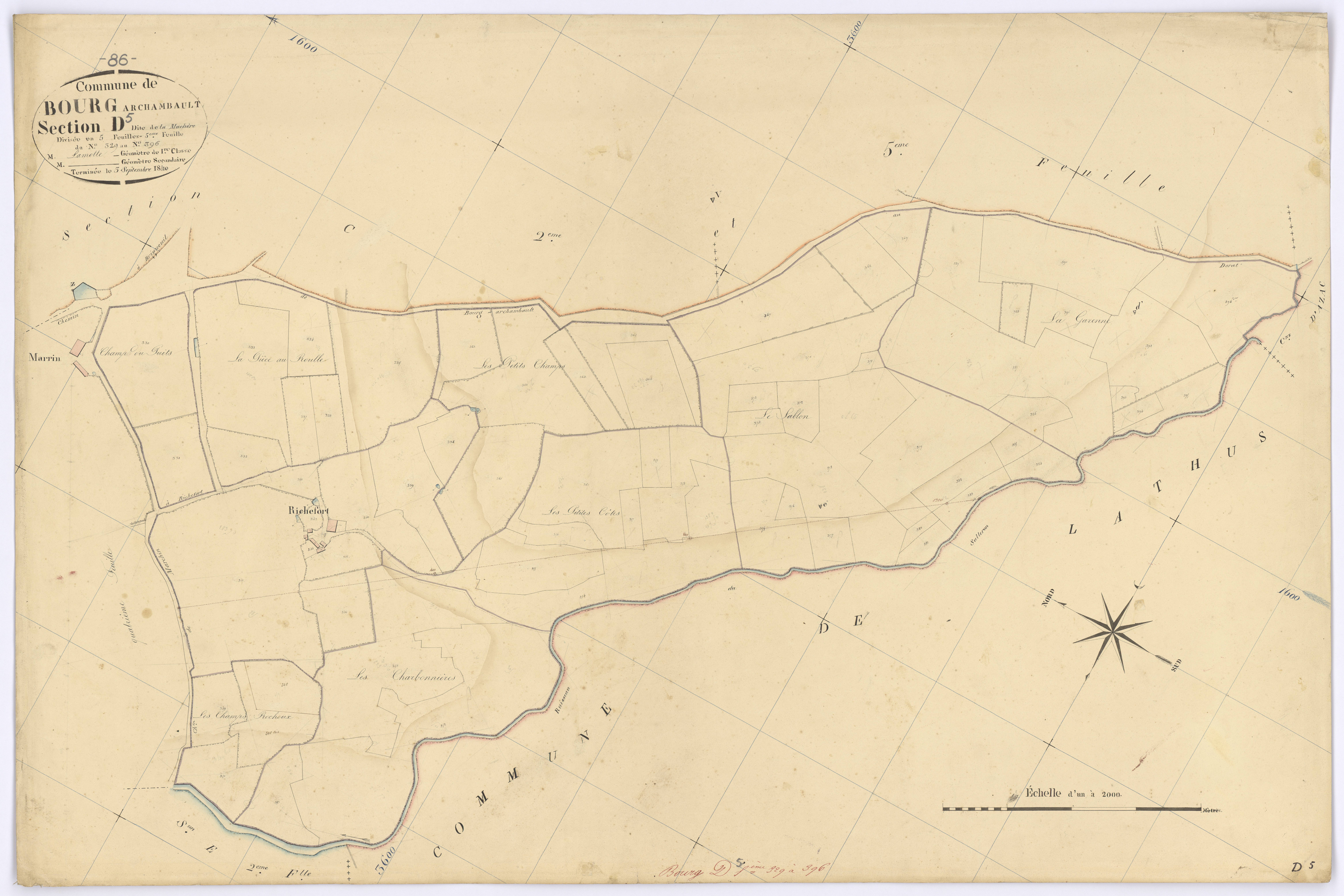 Bourg-Archambault - FRAD086_cadastre Plans 