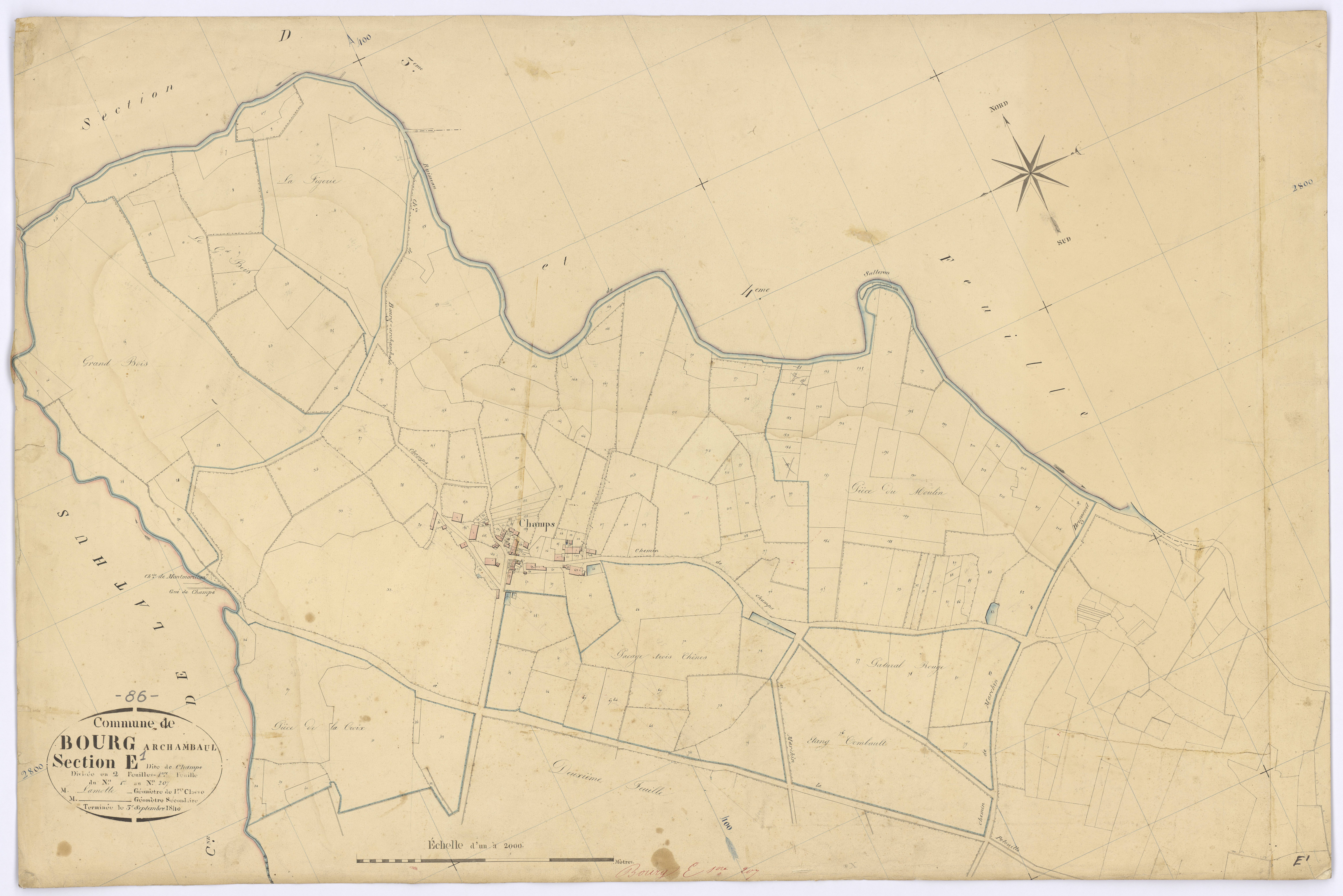 Bourg-Archambault - FRAD086_cadastre Plans 