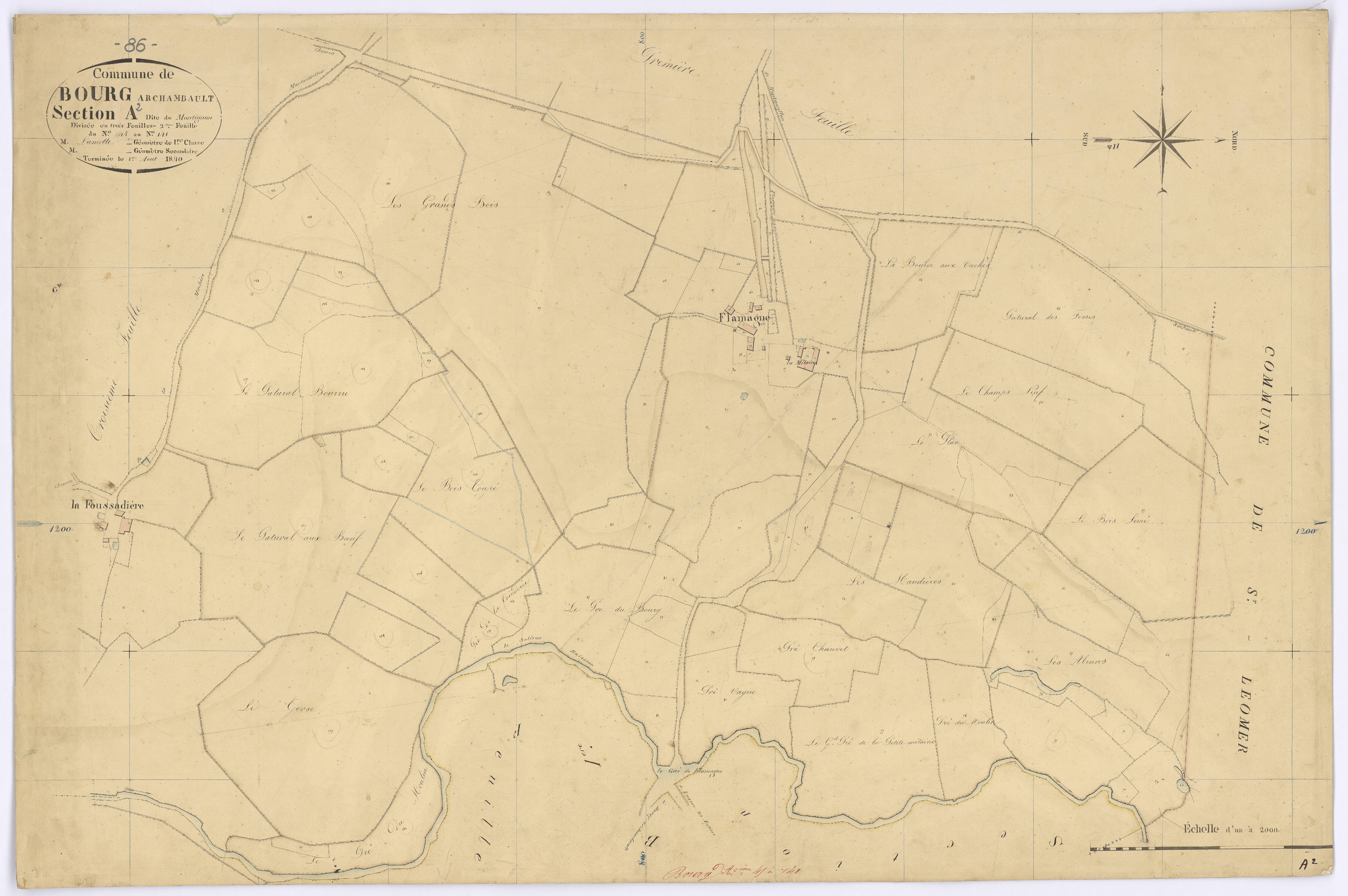 Bourg-Archambault - FRAD086_cadastre Plans 