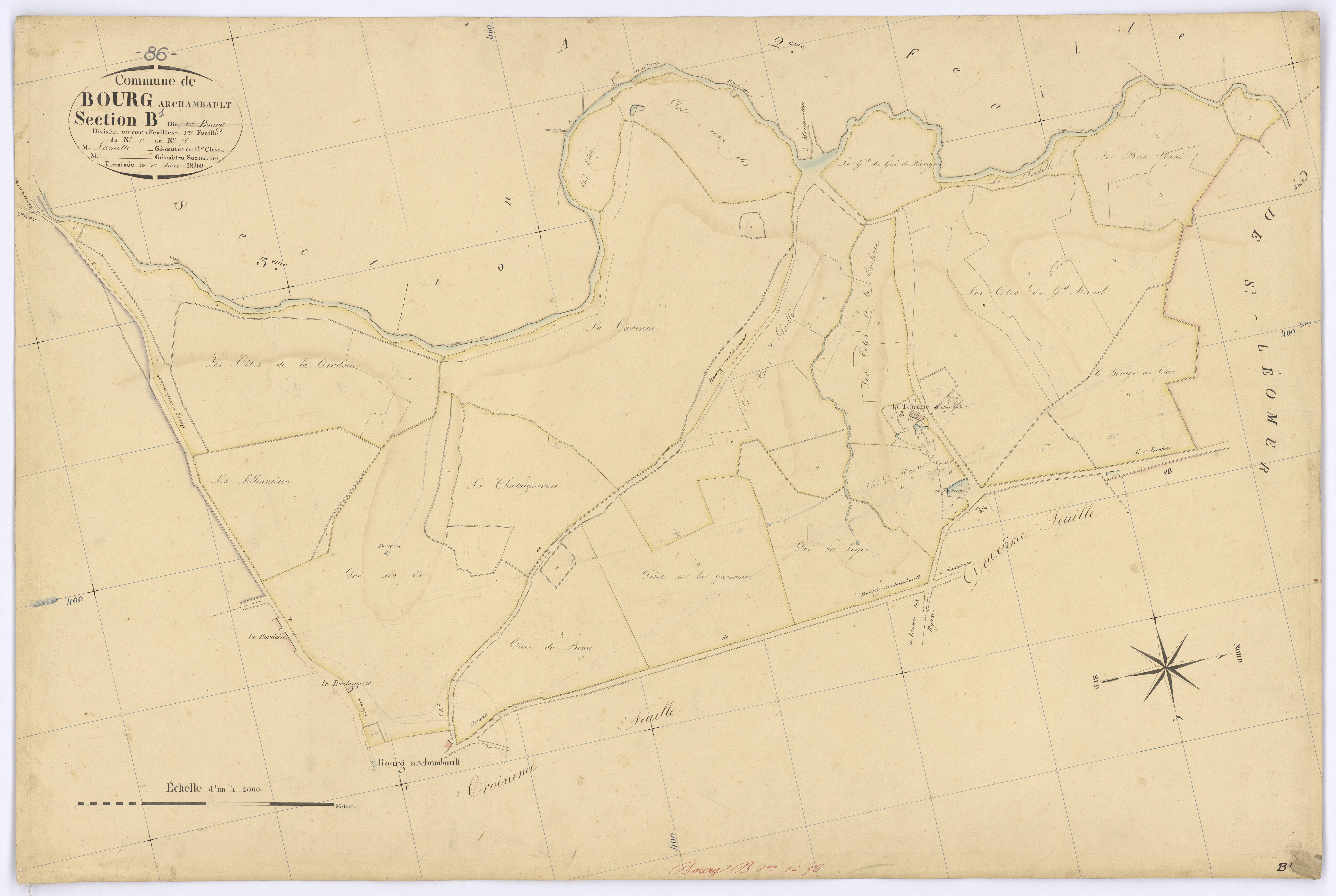 Bourg-Archambault - FRAD086_cadastre Plans 