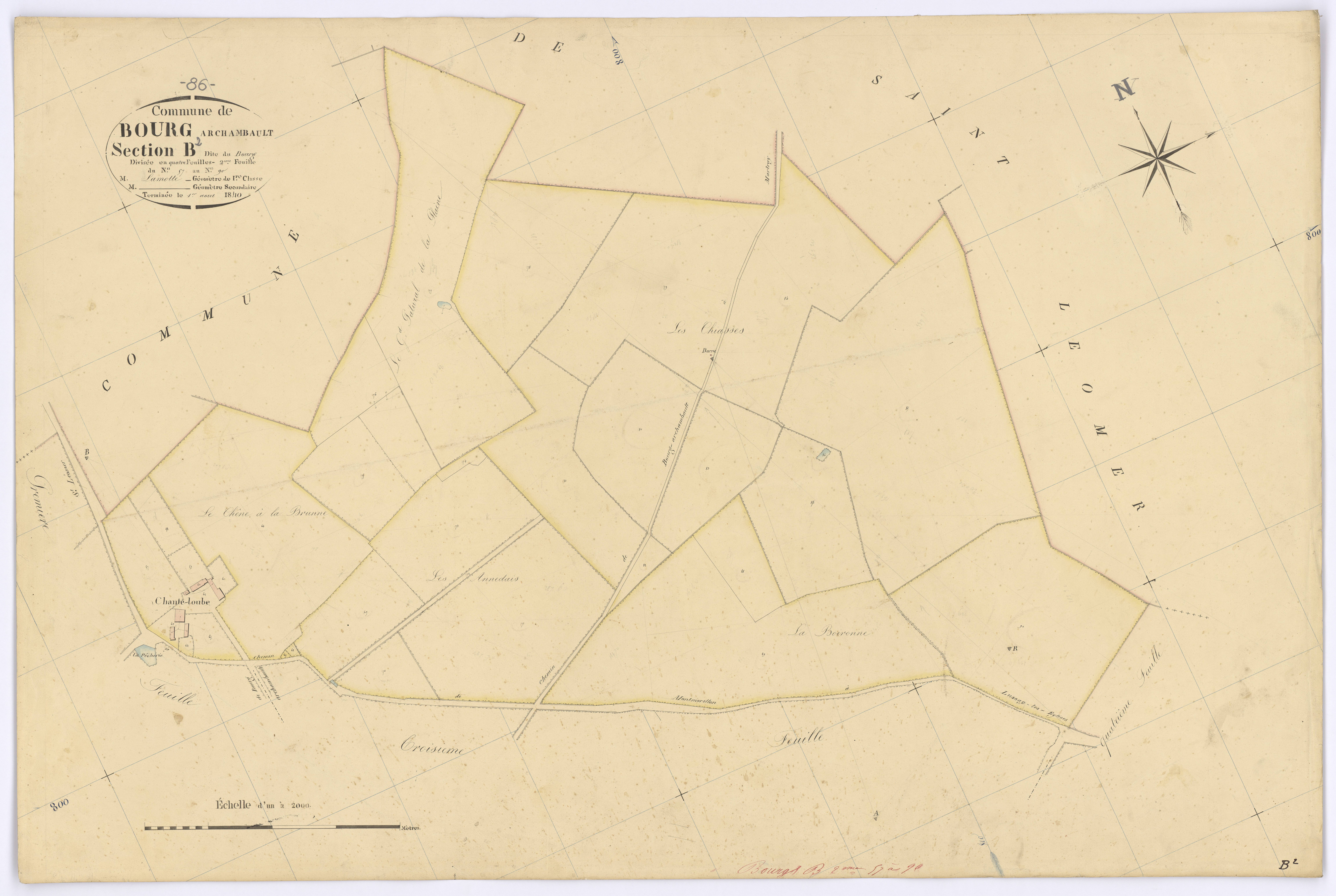 Bourg-Archambault - FRAD086_cadastre Plans 