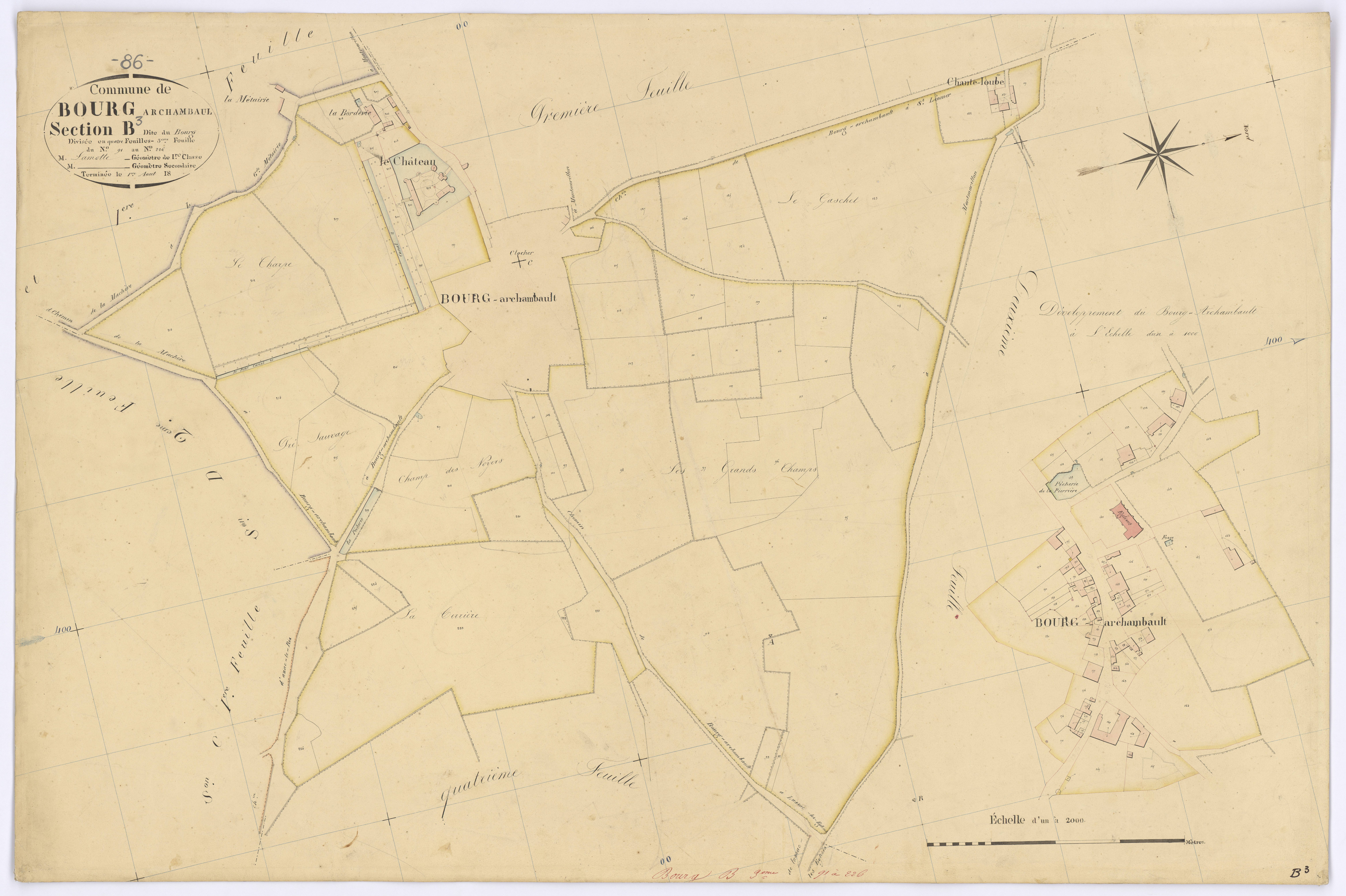 Bourg-Archambault - FRAD086_cadastre Plans 