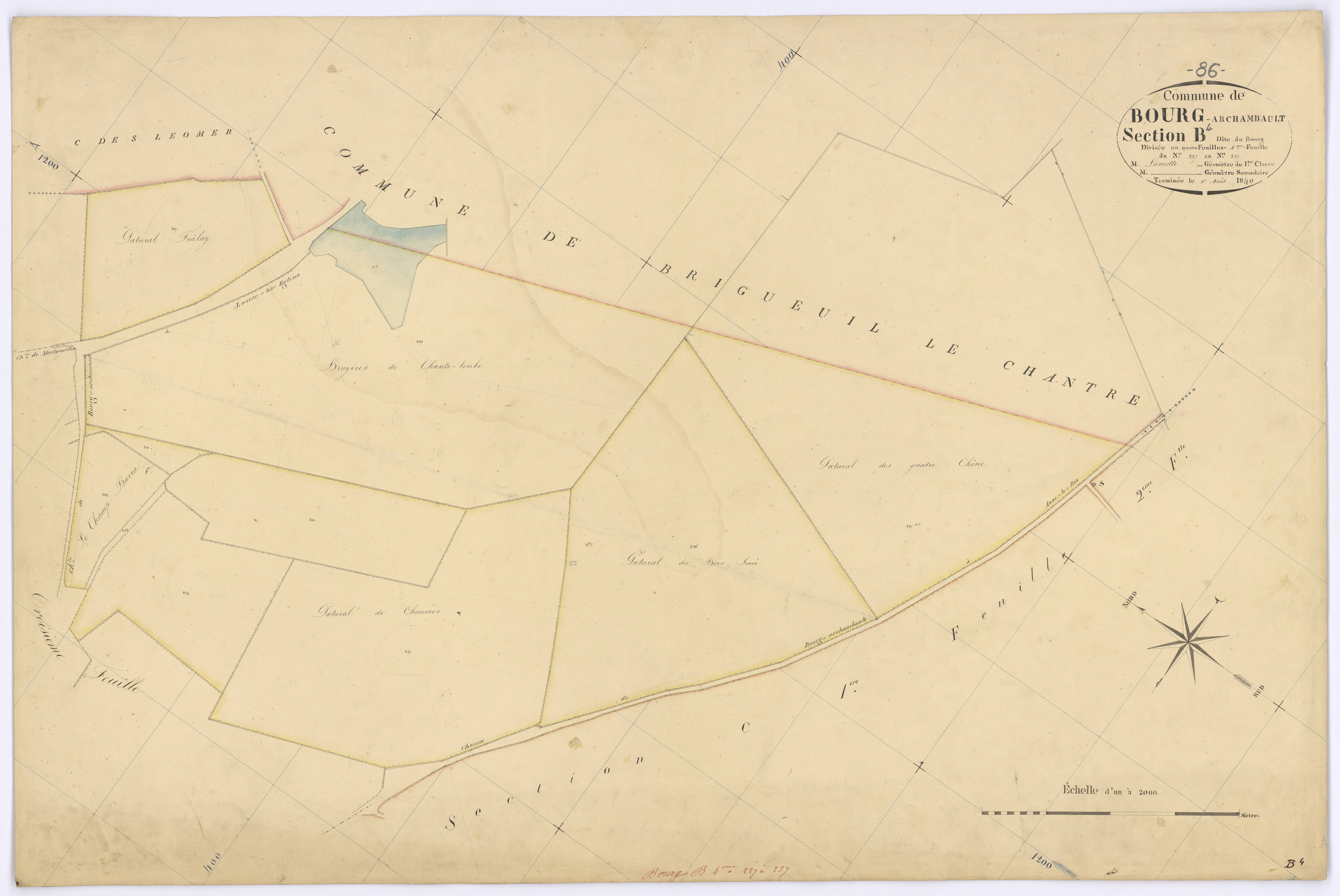 Bourg-Archambault - FRAD086_cadastre Plans 