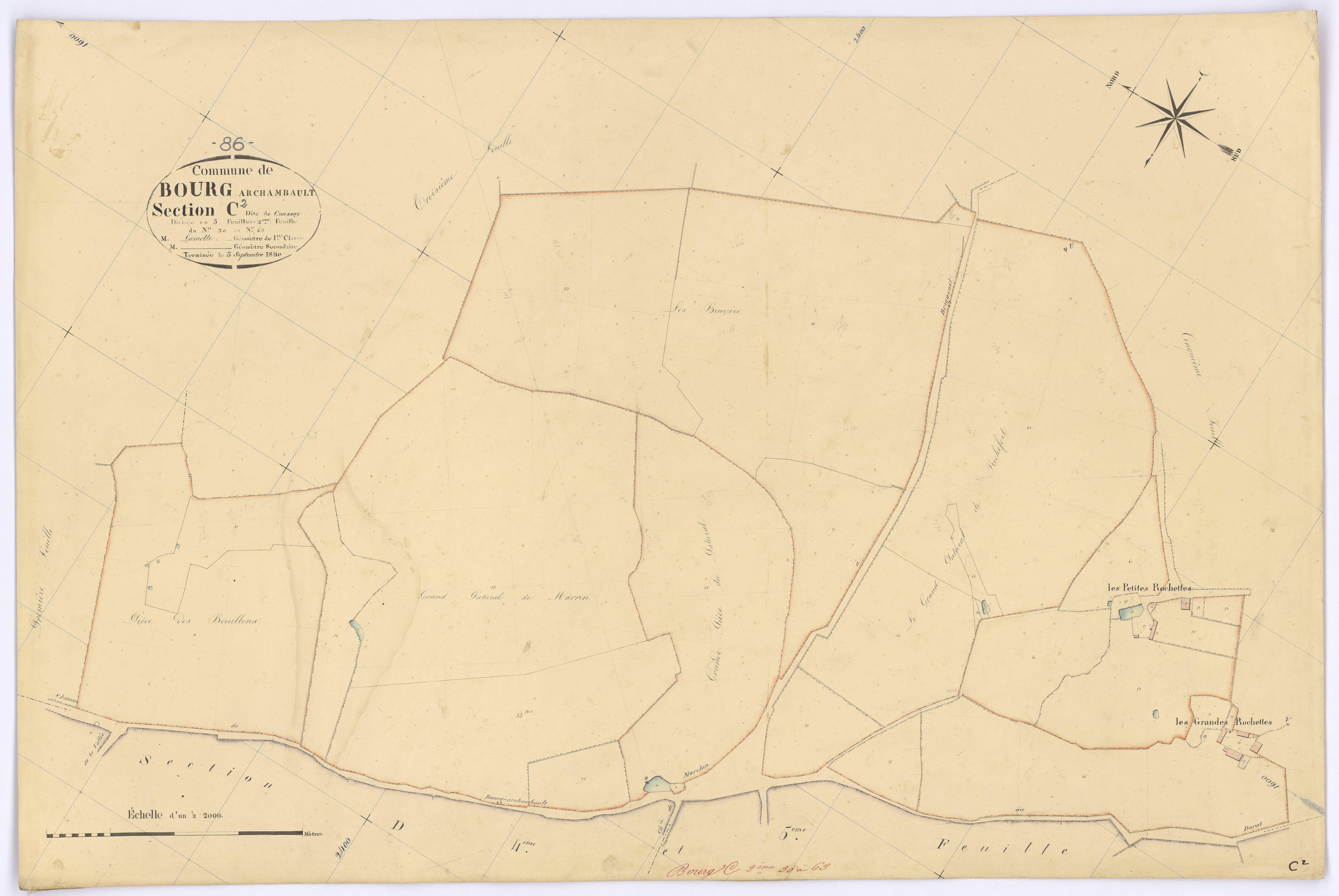 Bourg-Archambault - FRAD086_cadastre Plans 