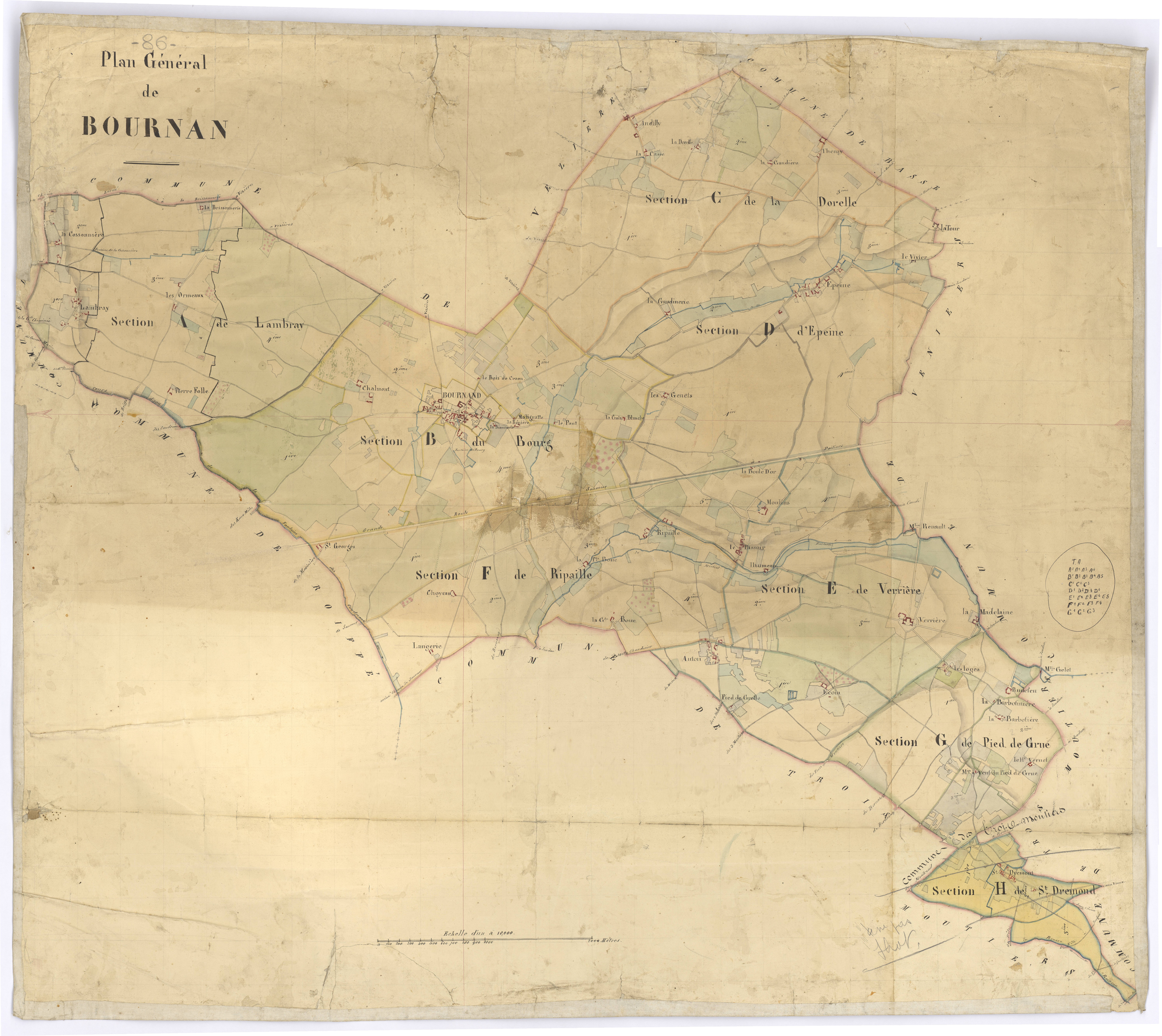 Bournand - FRAD086_cadastre Plans 