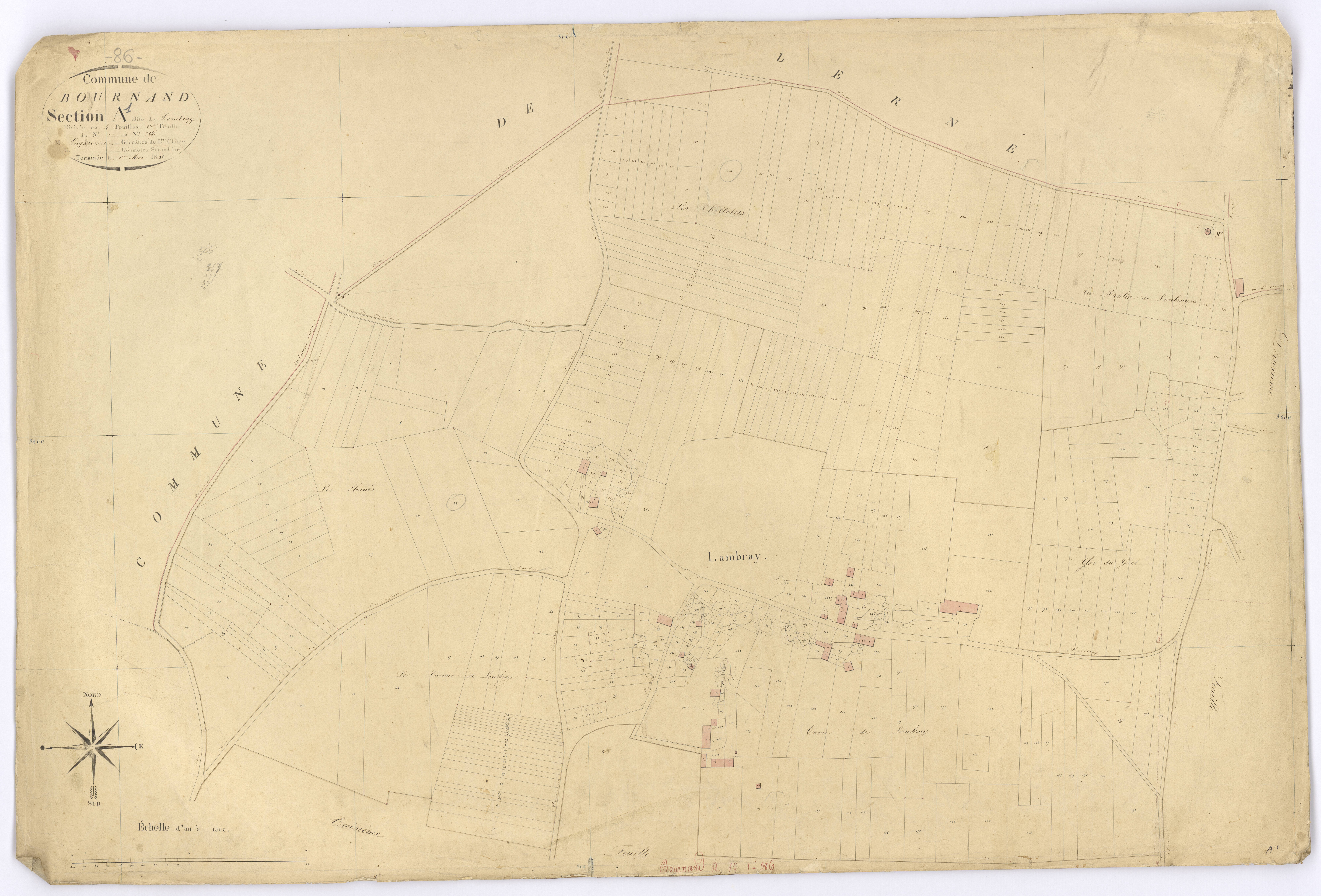 Bournand - FRAD086_cadastre Plans 