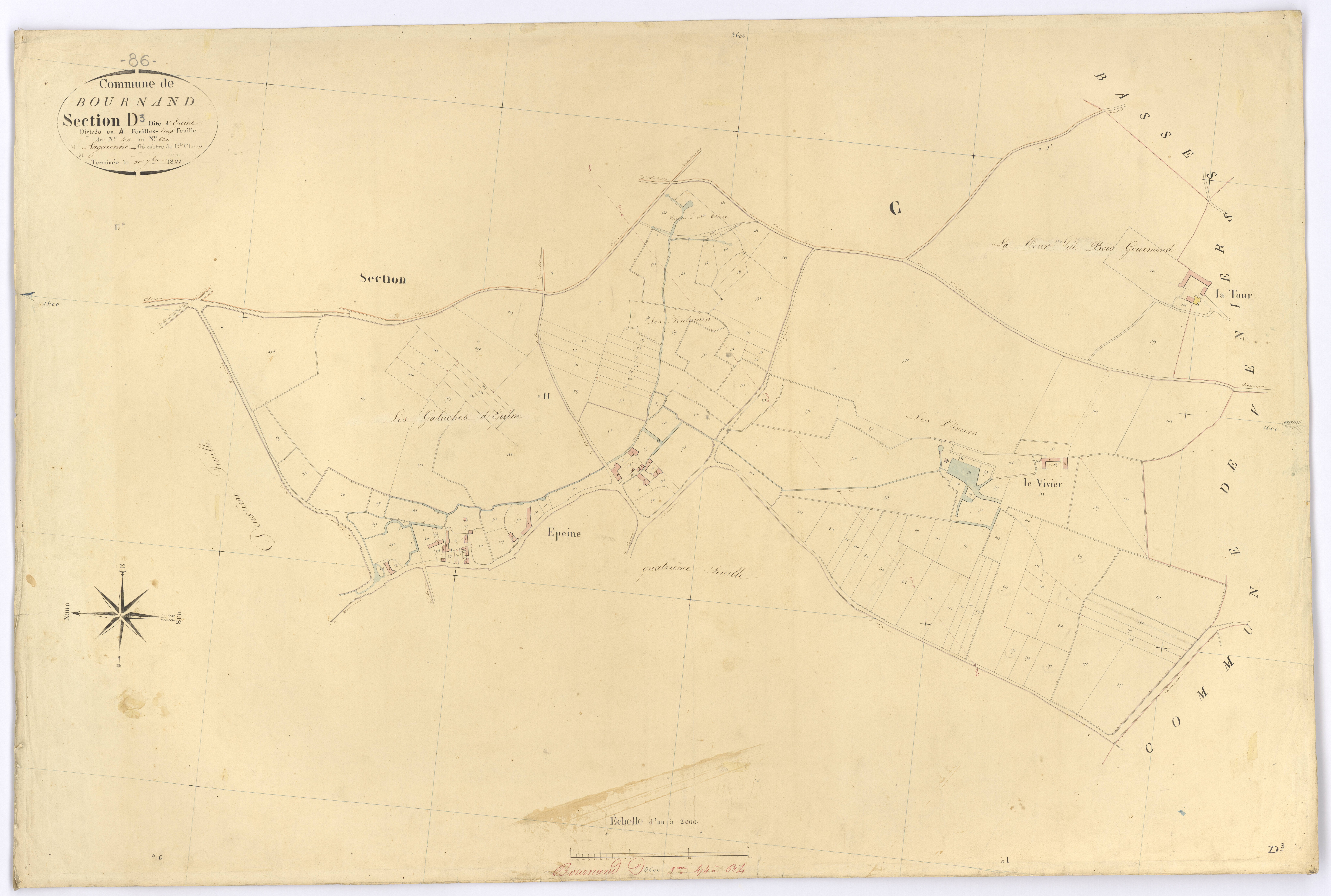 Bournand - FRAD086_cadastre Plans 