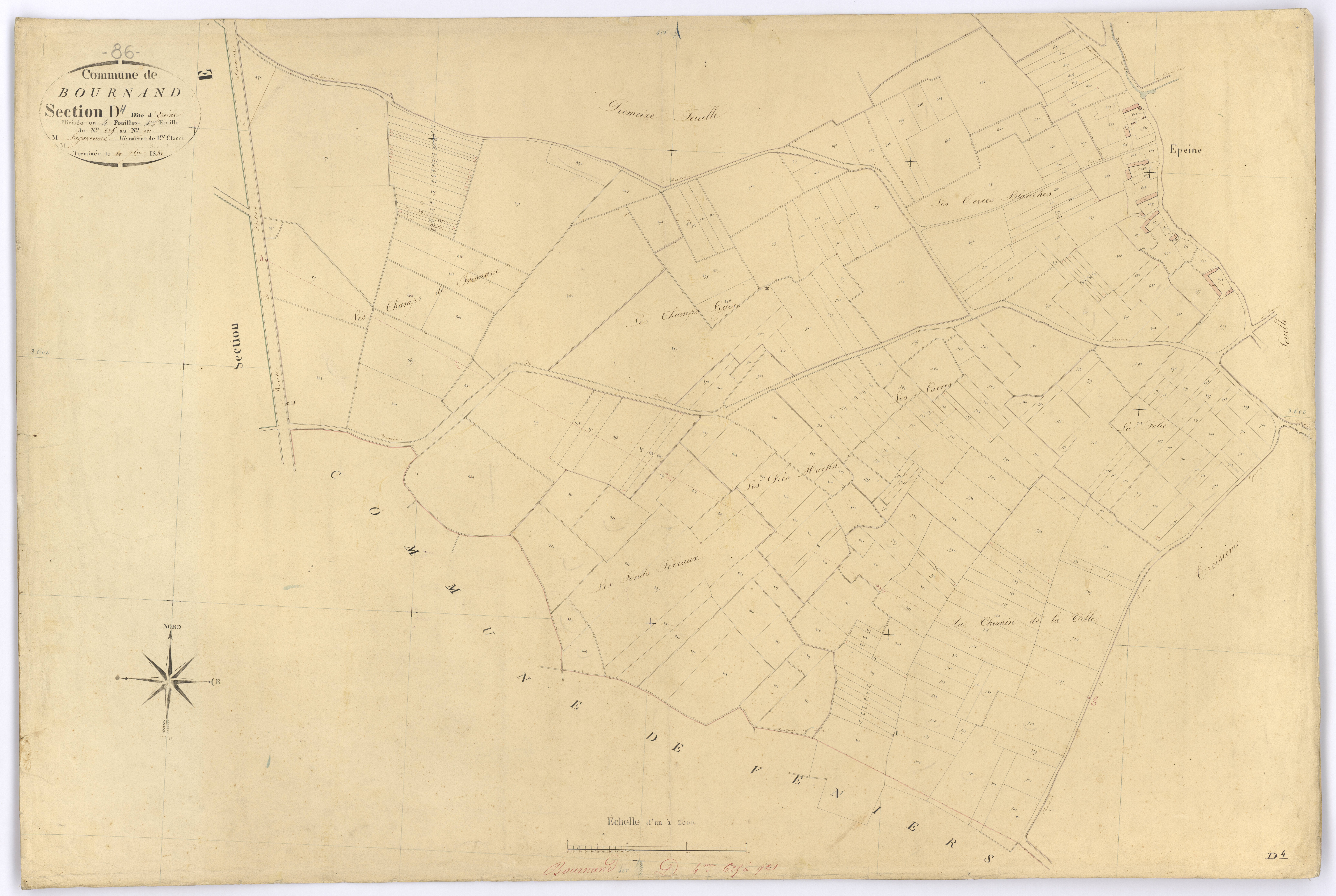 Bournand - FRAD086_cadastre Plans 