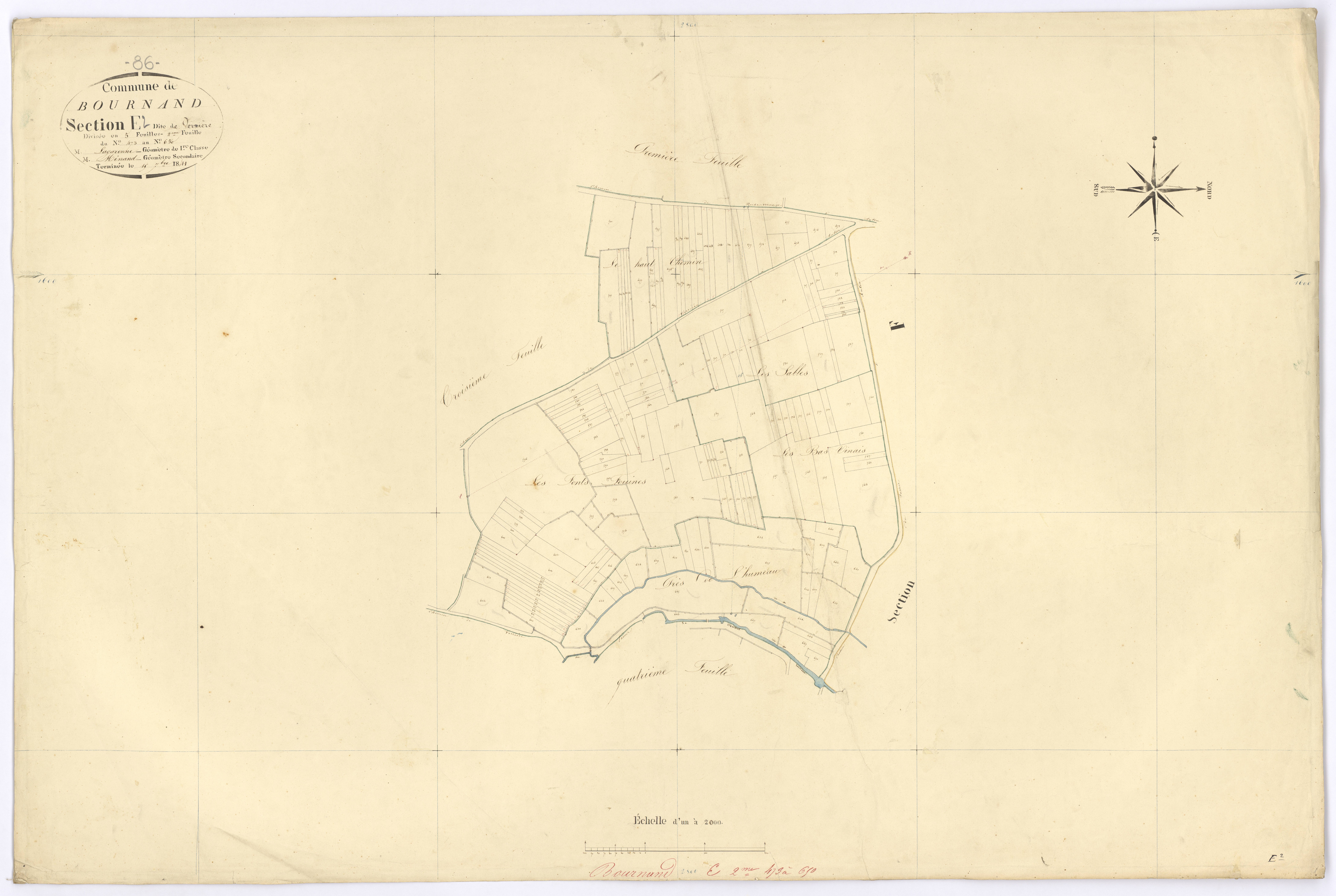 Bournand - FRAD086_cadastre Plans 