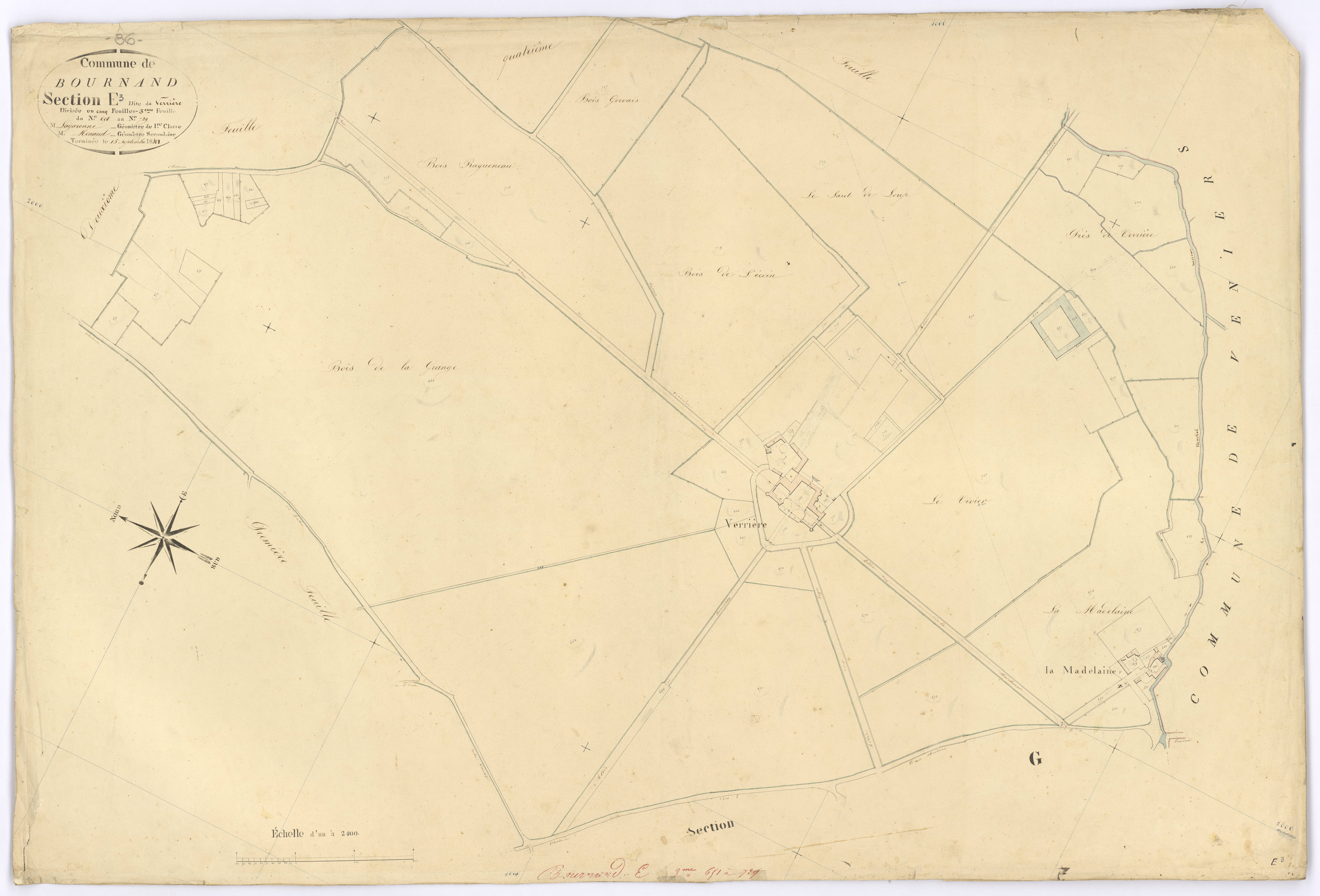 Bournand - FRAD086_cadastre Plans 