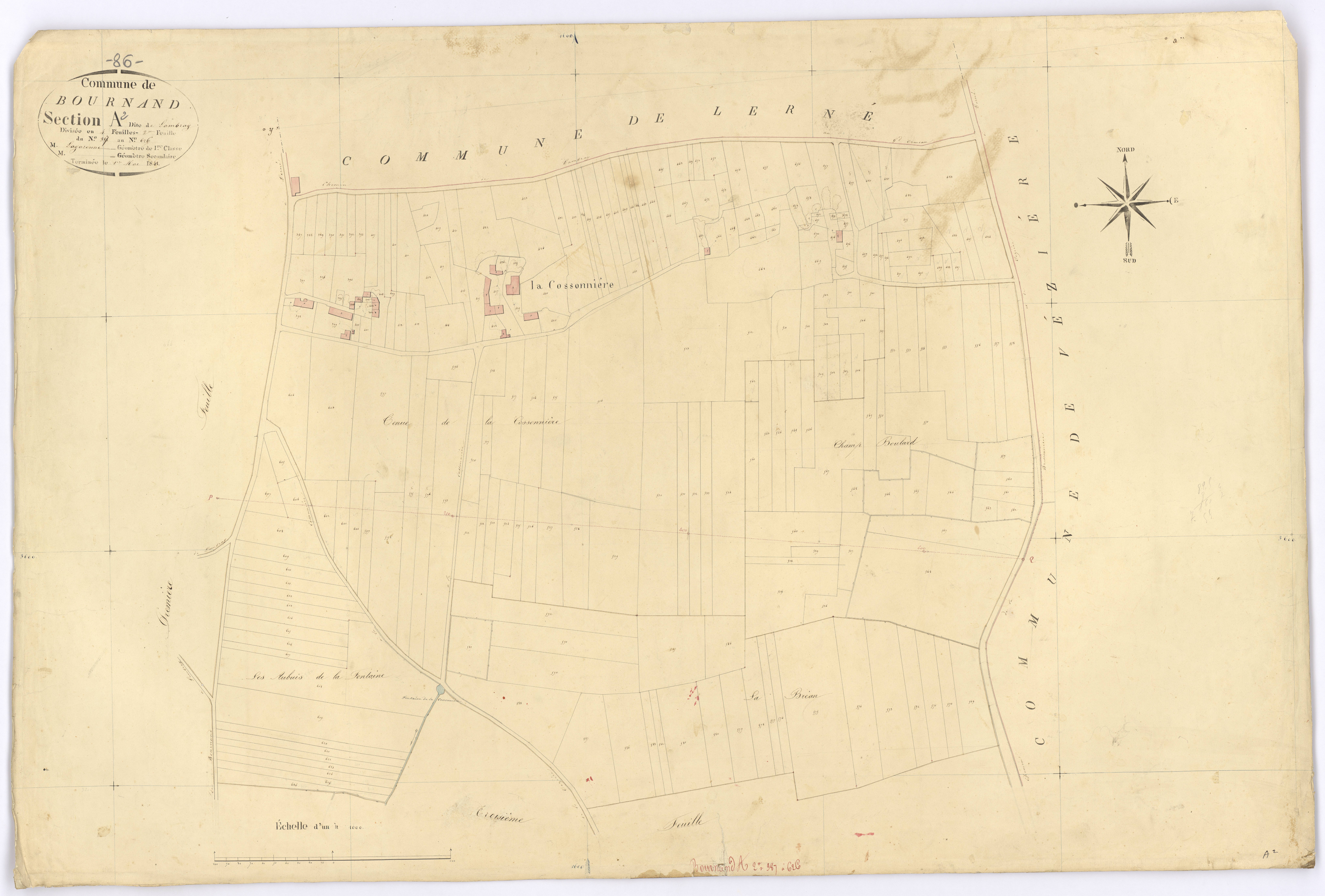 Bournand - FRAD086_cadastre Plans 