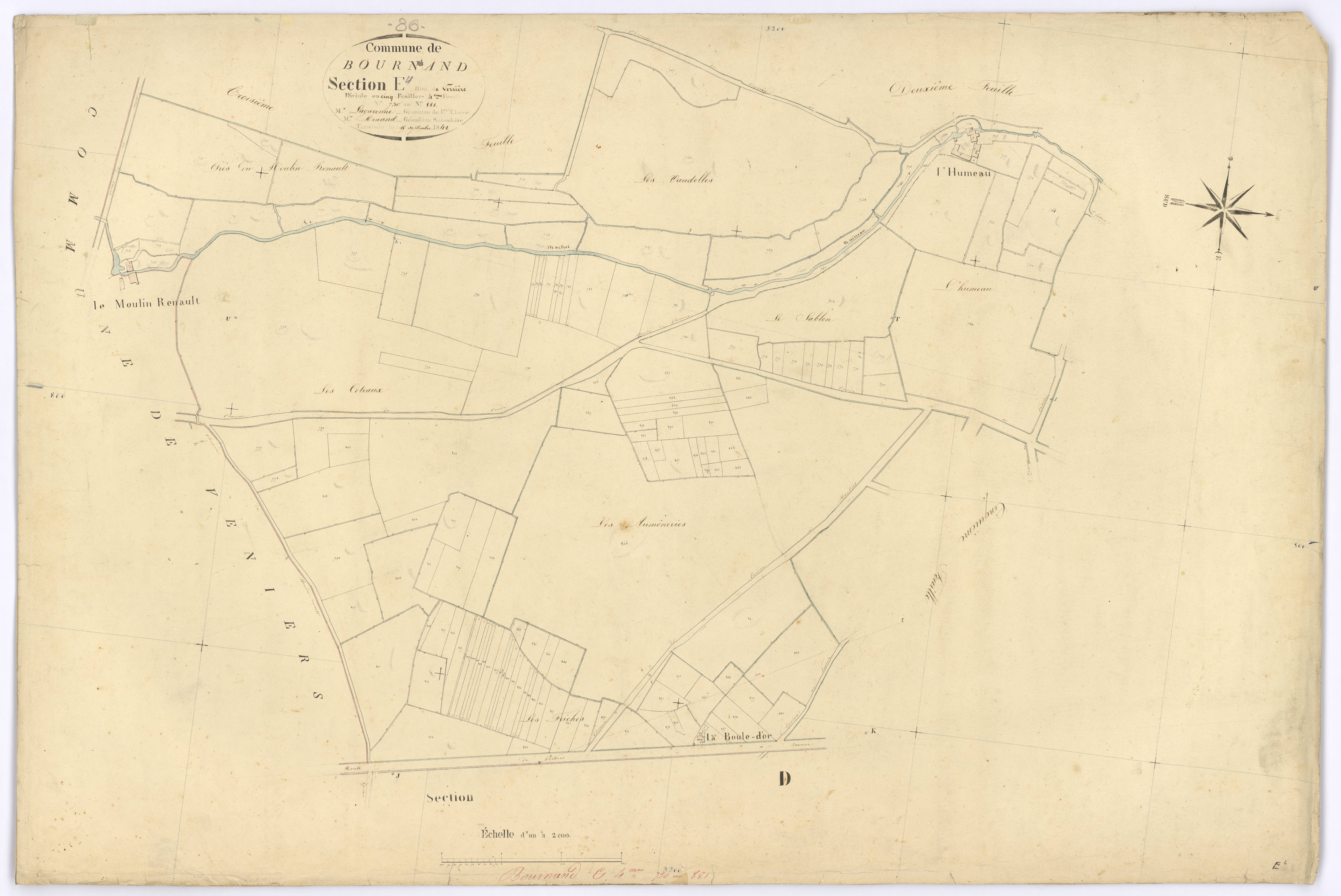 Bournand - FRAD086_cadastre Plans 