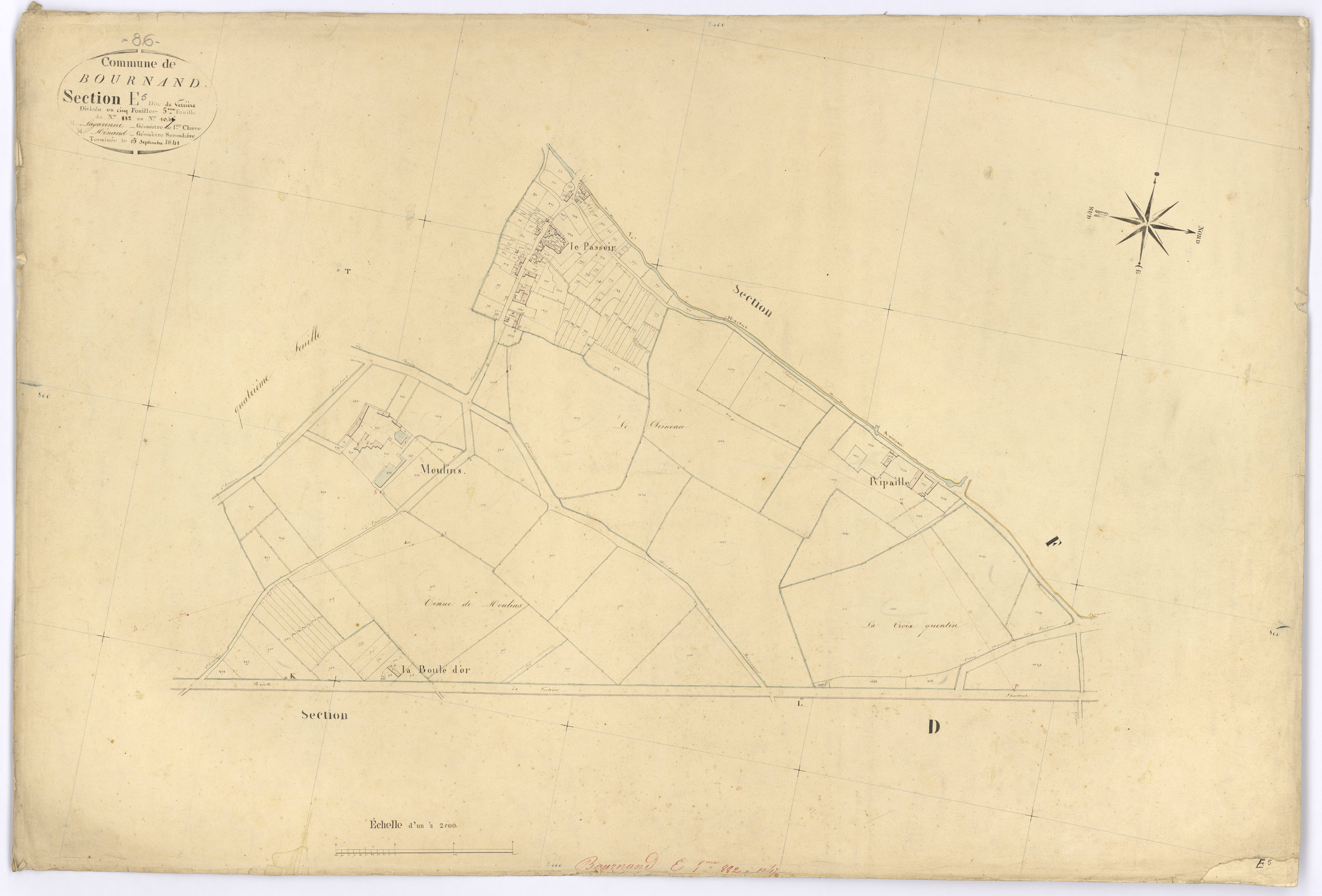 Bournand - FRAD086_cadastre Plans 