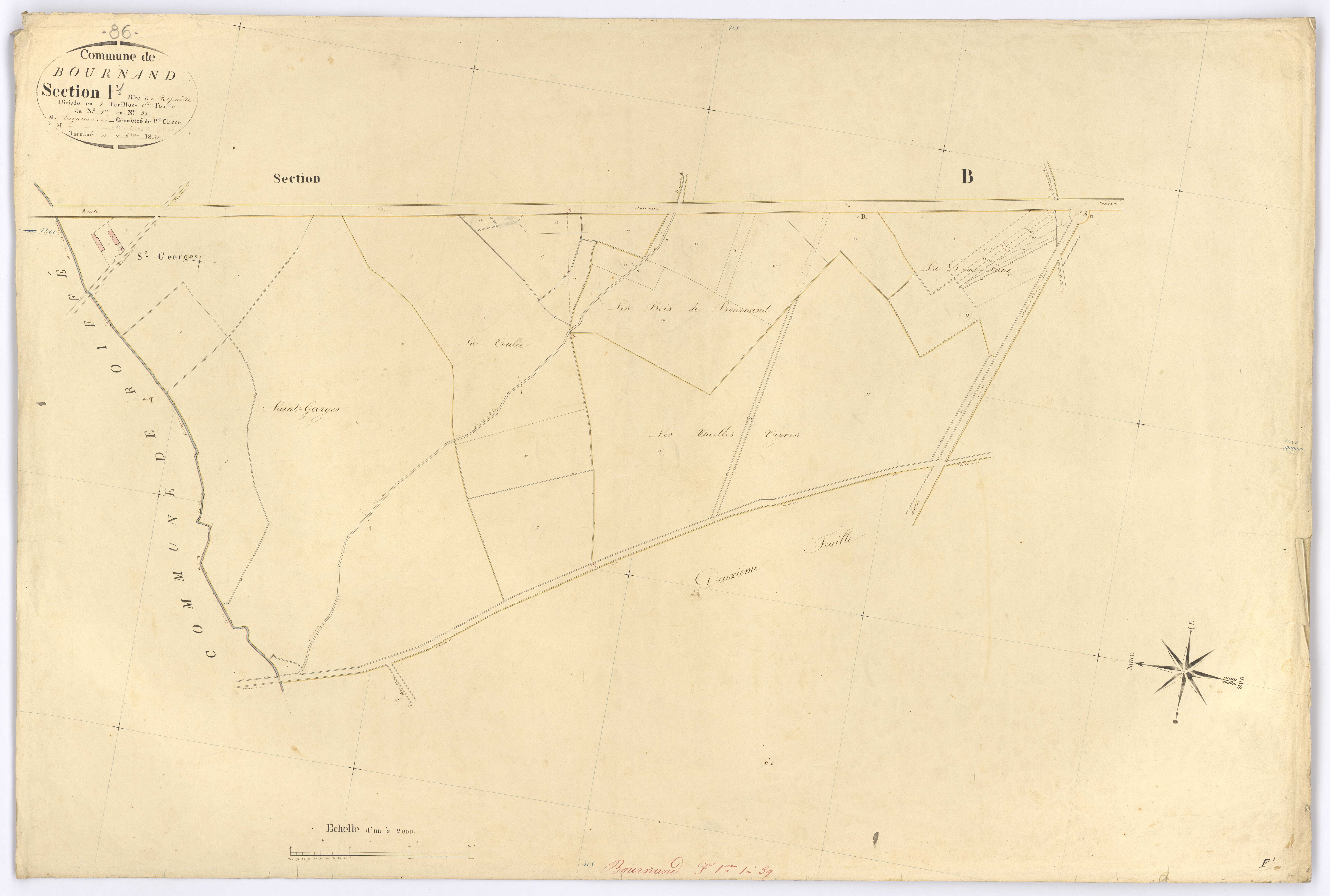 Bournand - FRAD086_cadastre Plans 