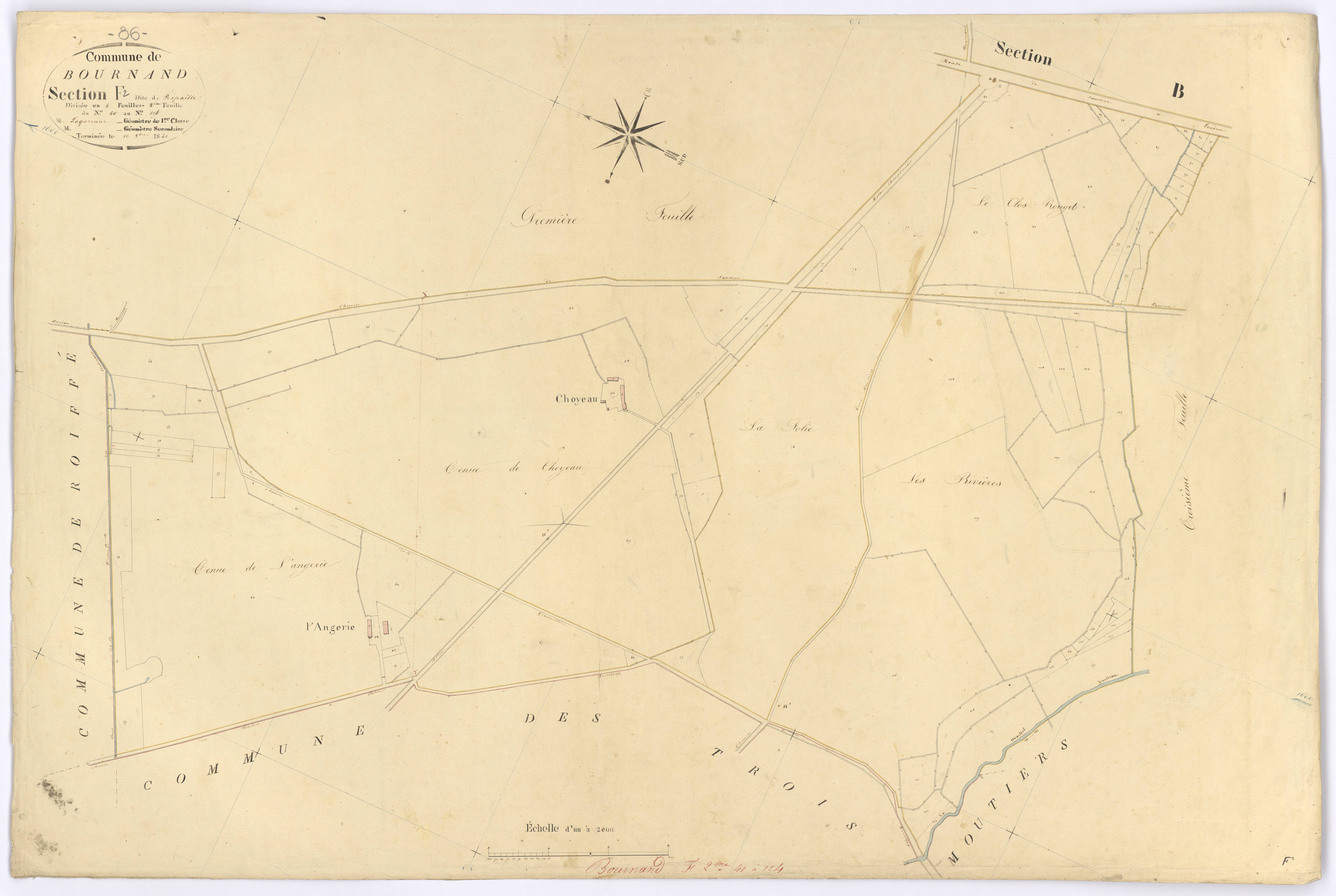 Bournand - FRAD086_cadastre Plans 