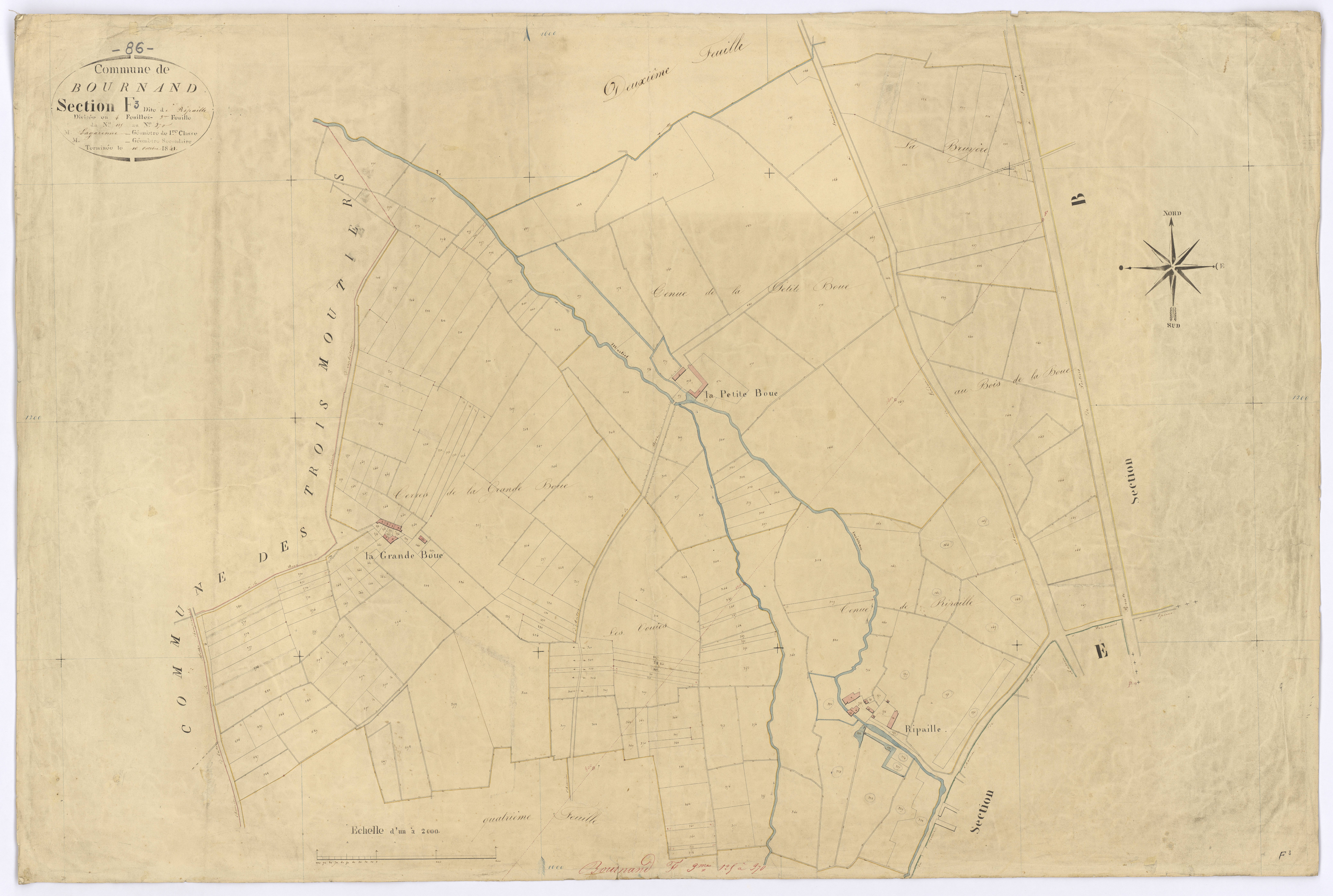 Bournand - FRAD086_cadastre Plans 