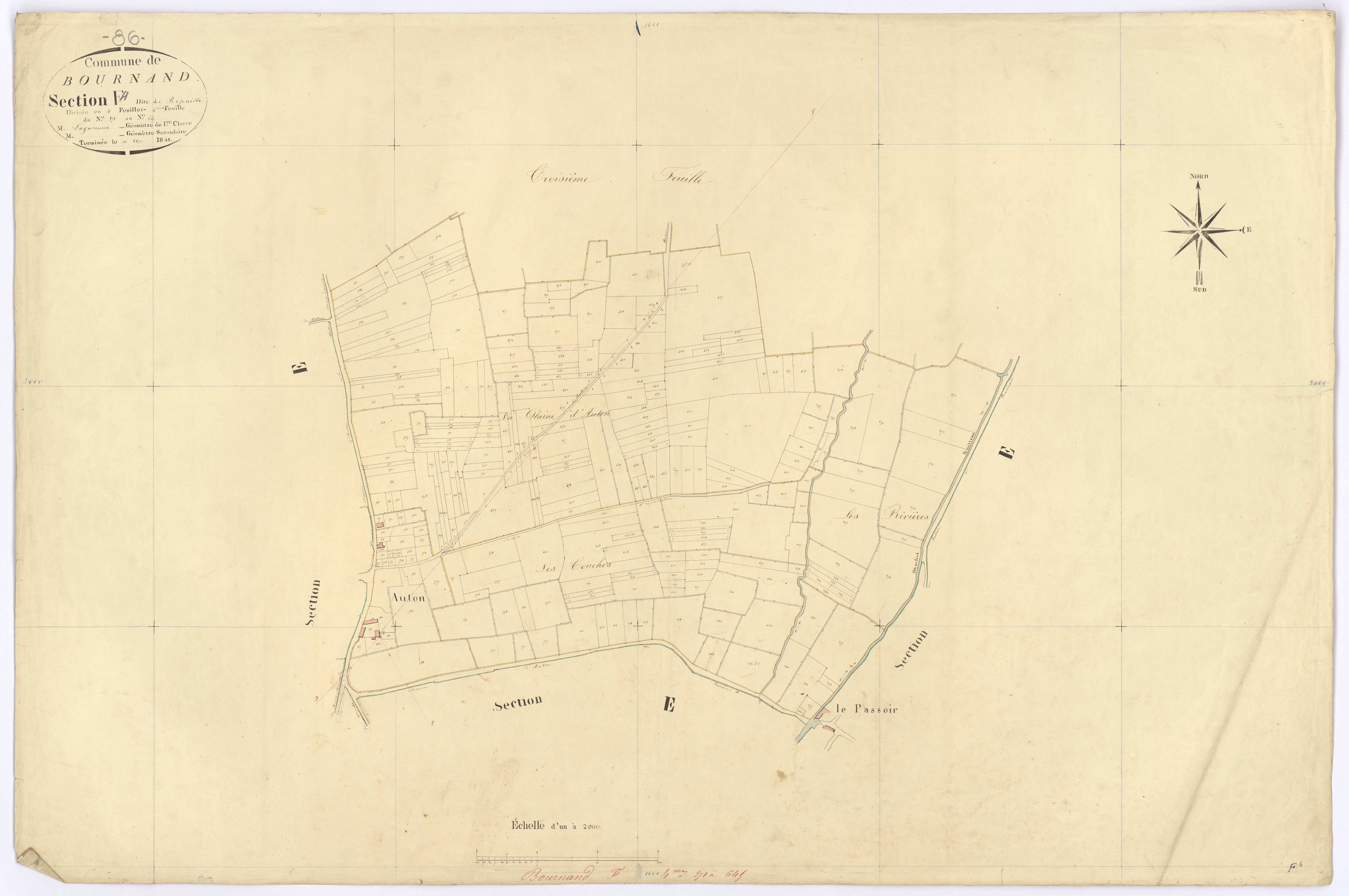 Bournand - FRAD086_cadastre Plans 
