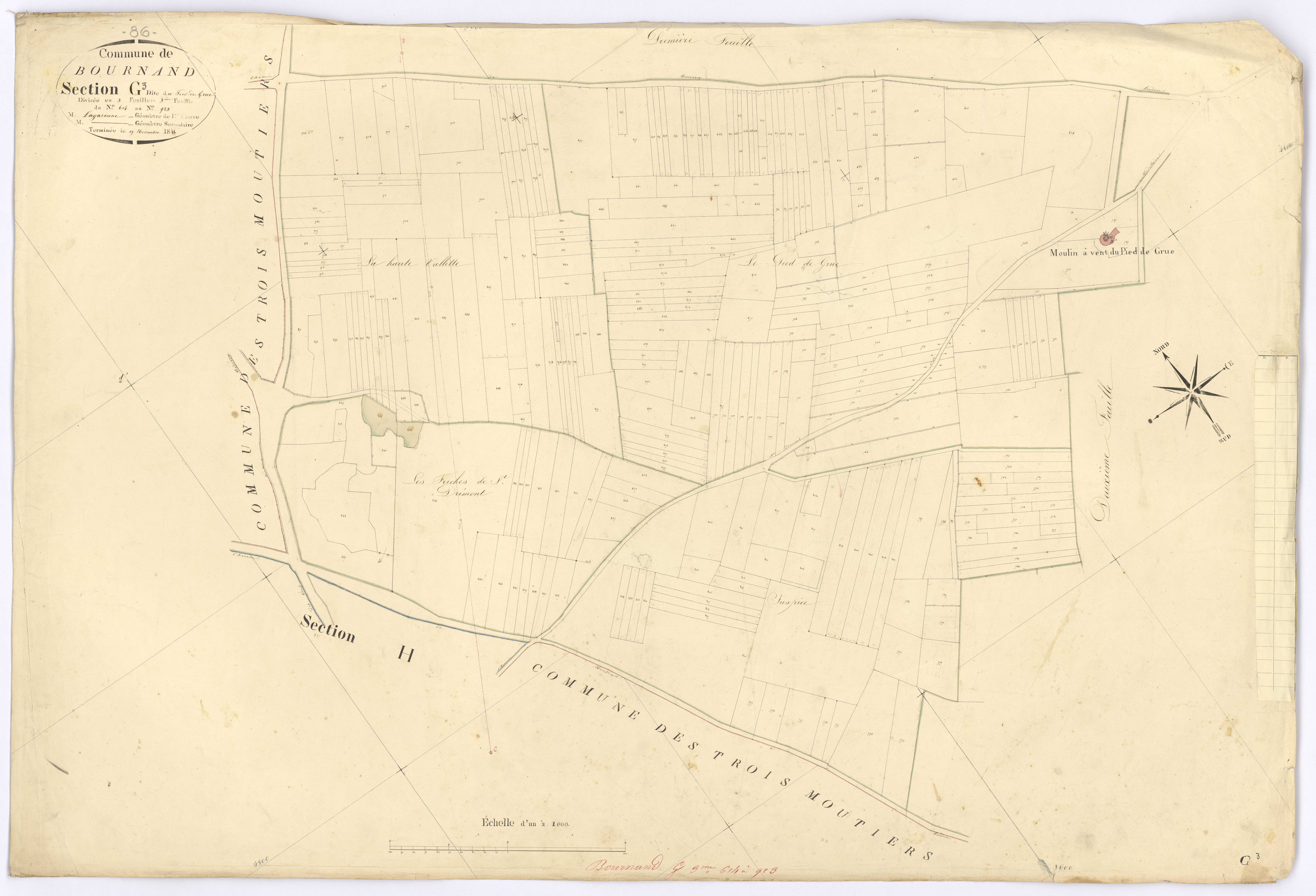 Bournand - FRAD086_cadastre Plans 