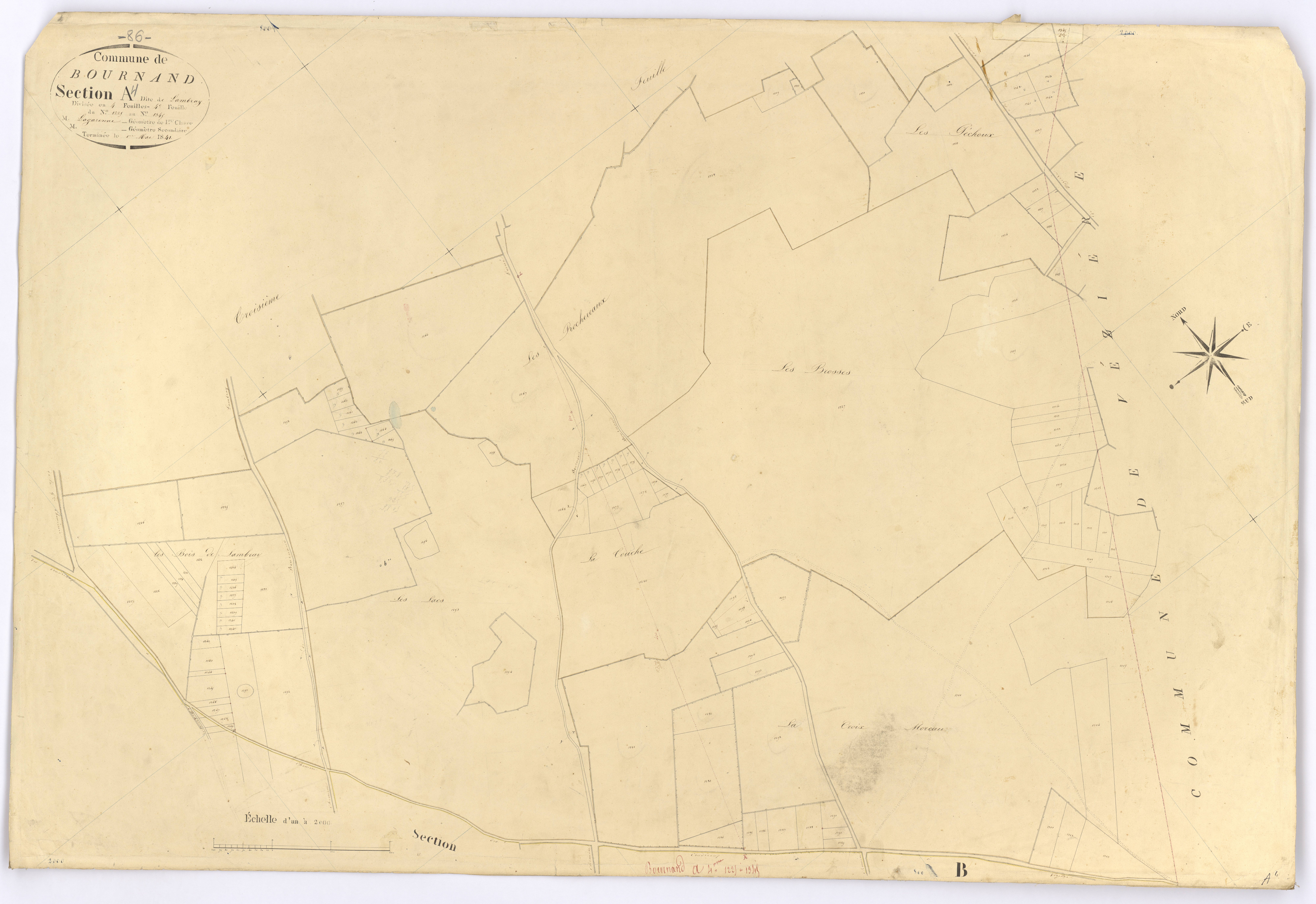 Bournand - FRAD086_cadastre Plans 