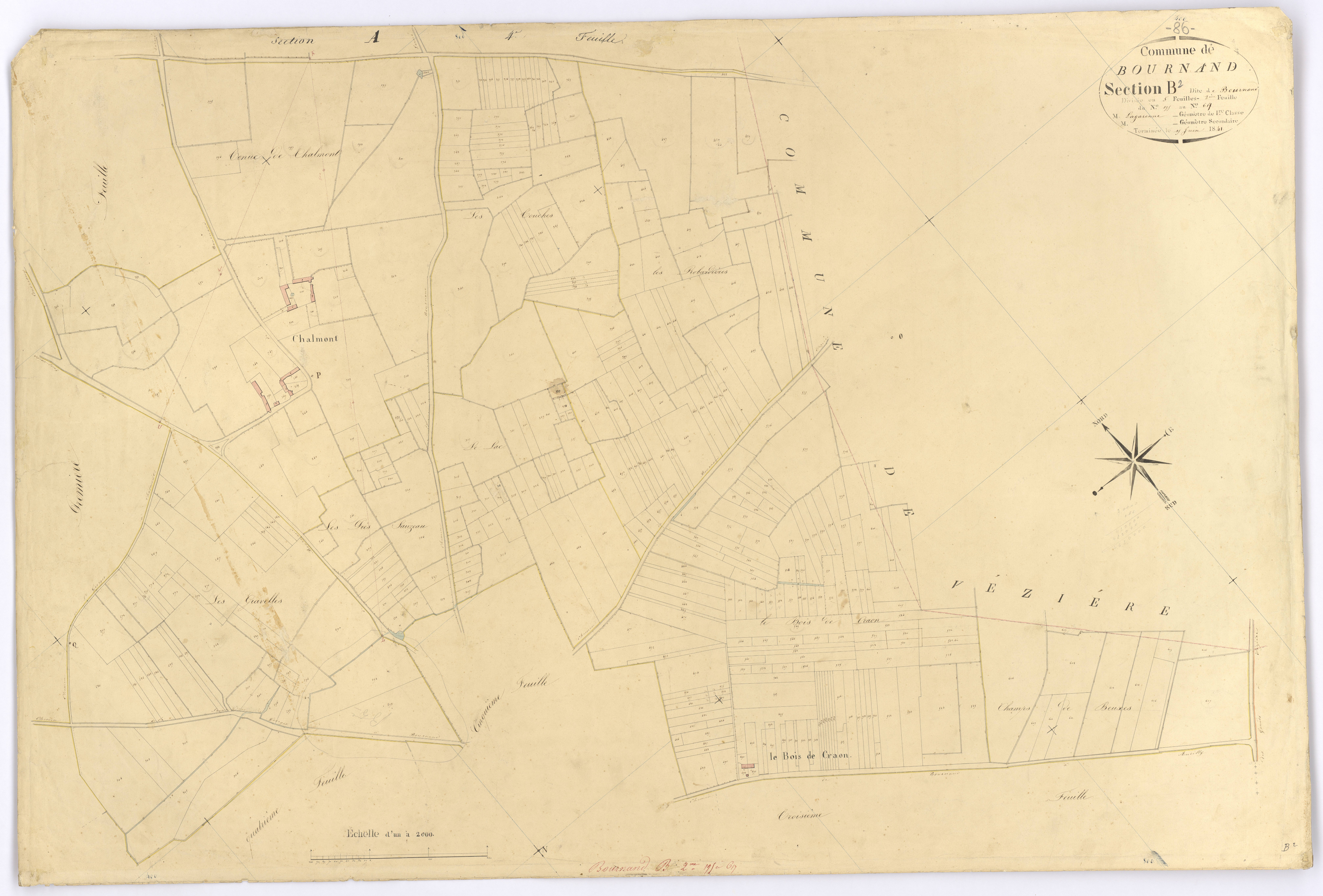 Bournand - FRAD086_cadastre Plans 