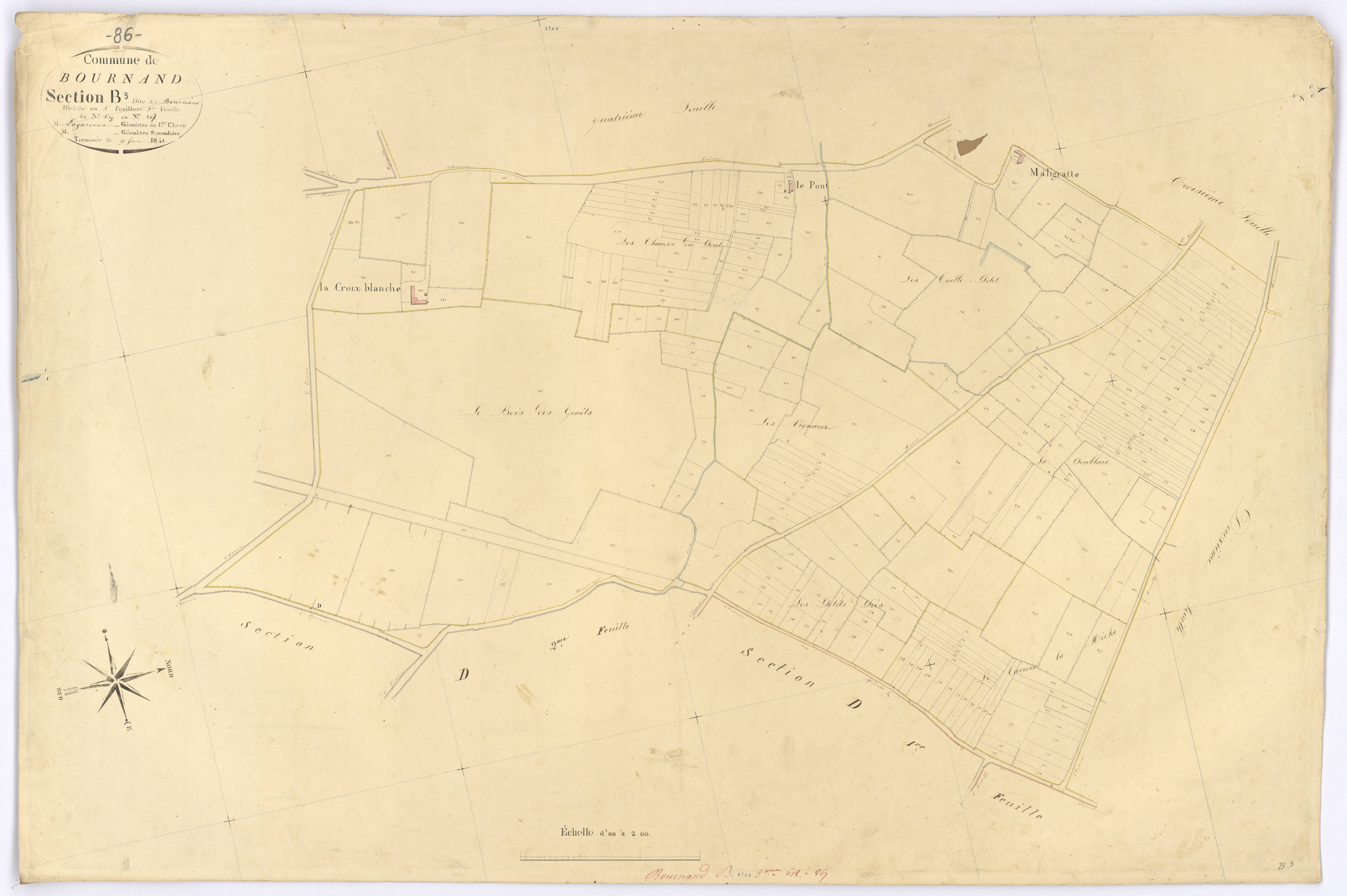 Bournand - FRAD086_cadastre Plans 