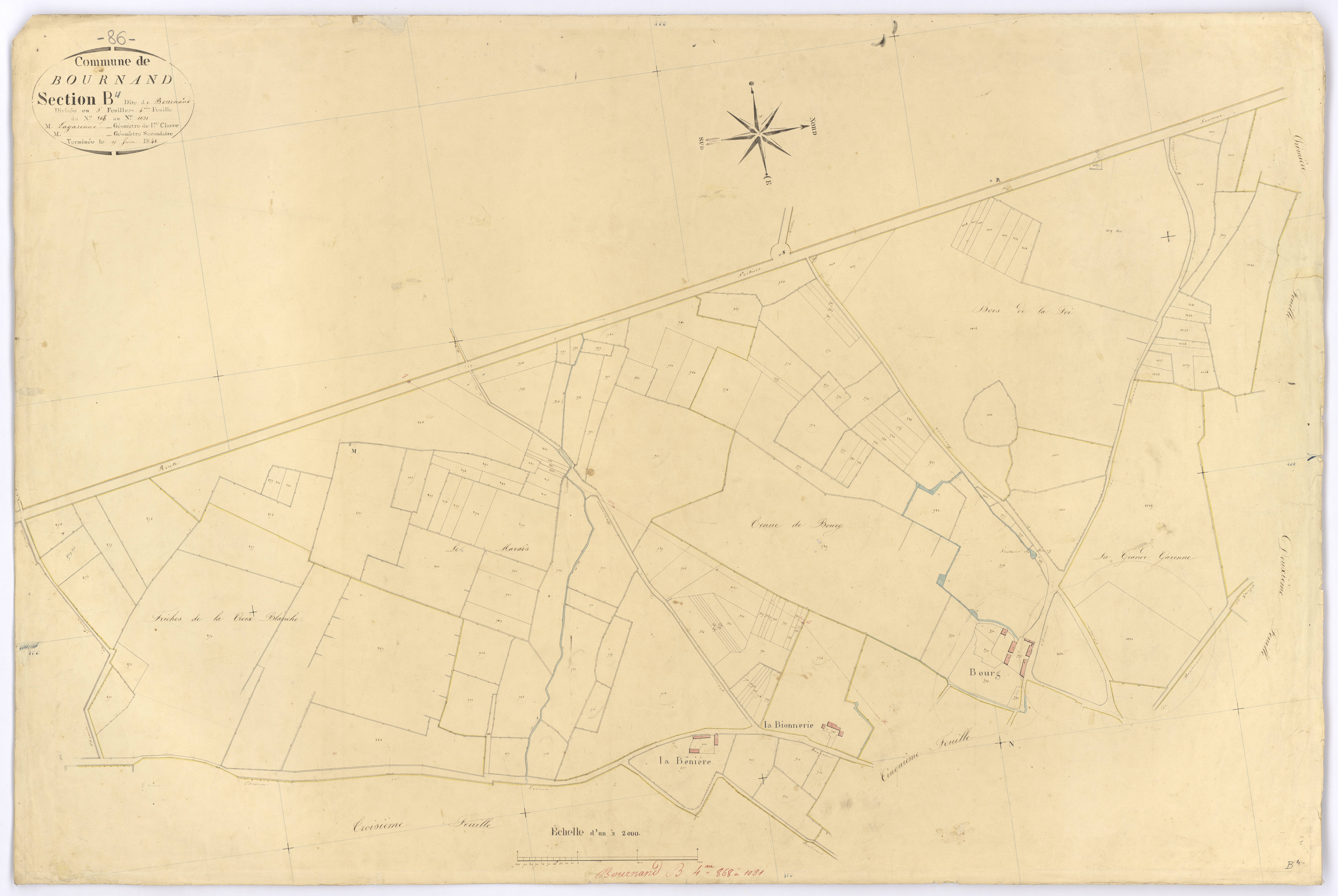 Bournand - FRAD086_cadastre Plans 